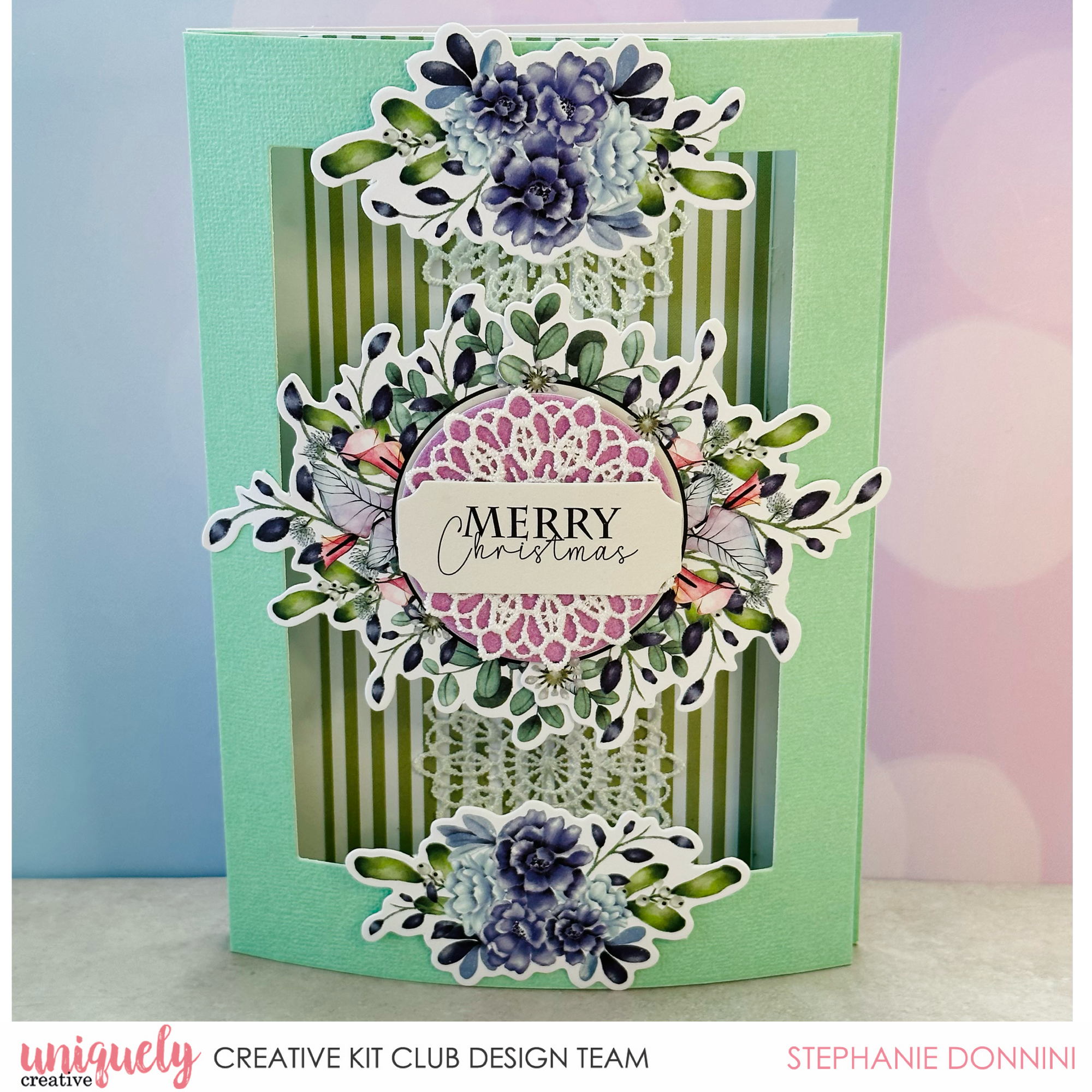 Merry Christmas Pop Up Card Tutorial - Stephanie Donnini