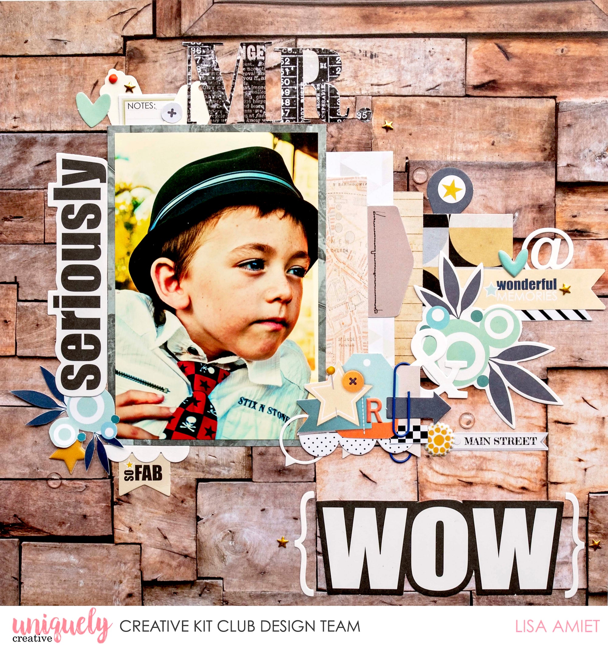 Seriously....WOW Layout - Lisa Amiet