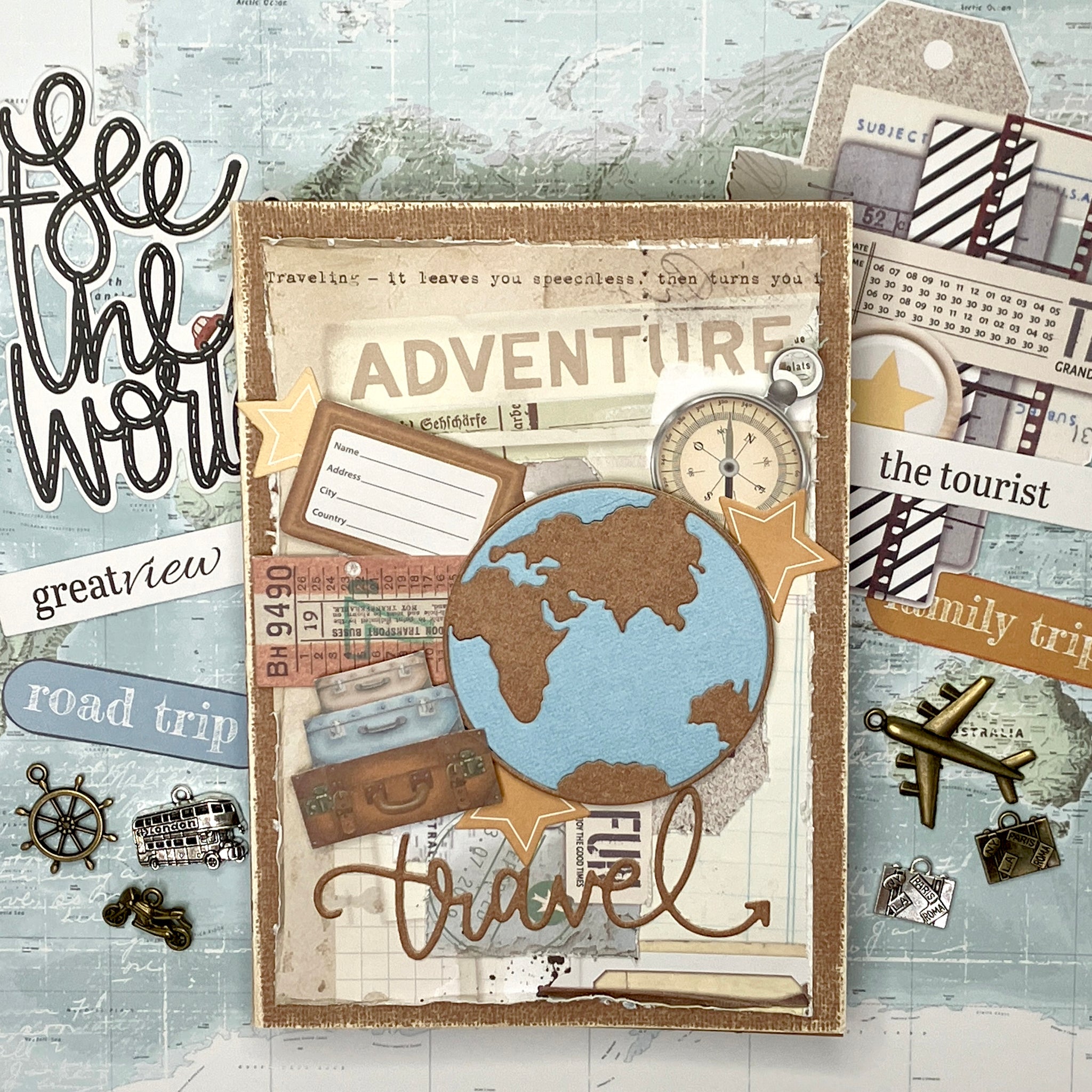 Travel Adventure Tutorial - Ngaire Ashdown - Uniquely Creative