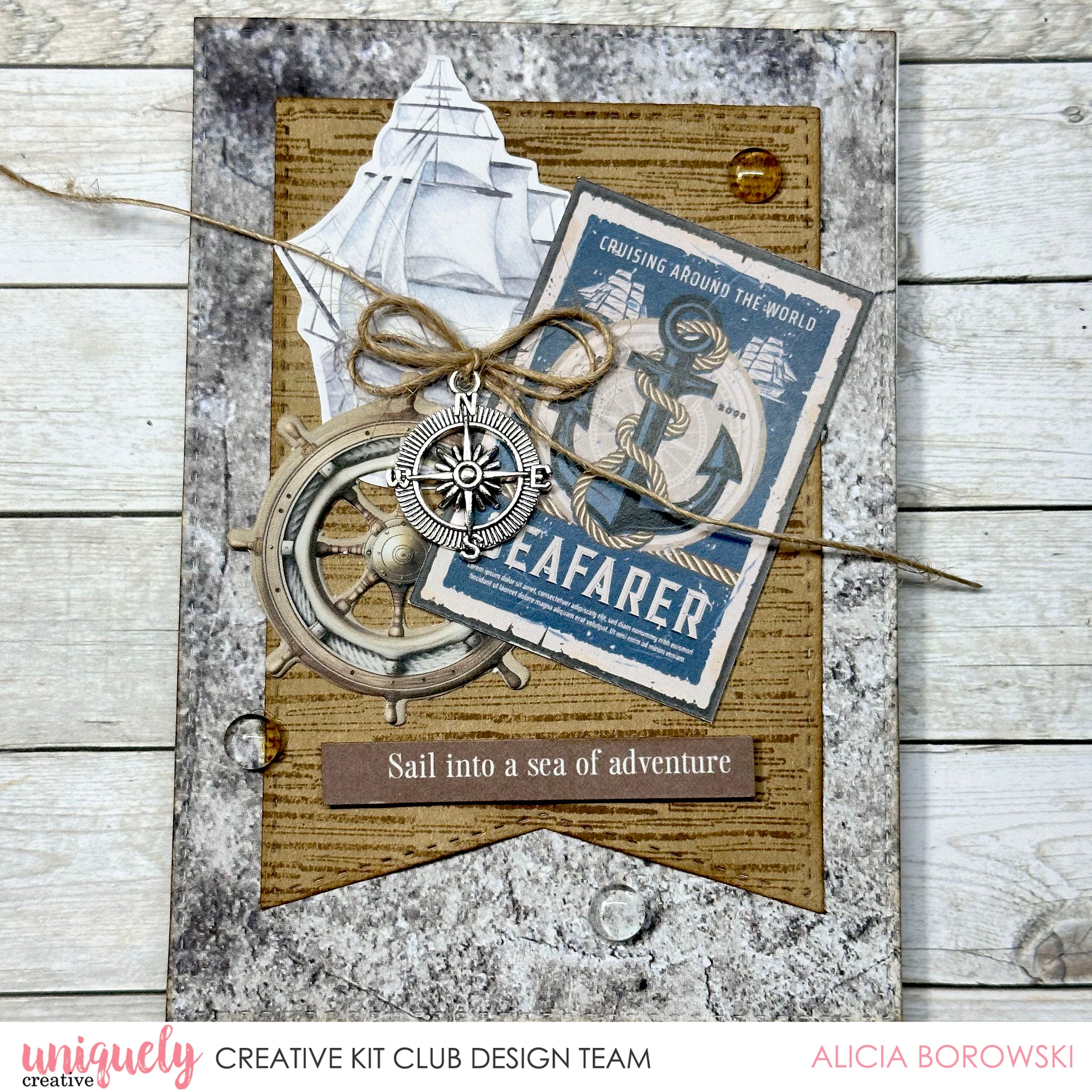 Sail Into A Sea Of Adventure + Bonus Card - Alicia Borowski