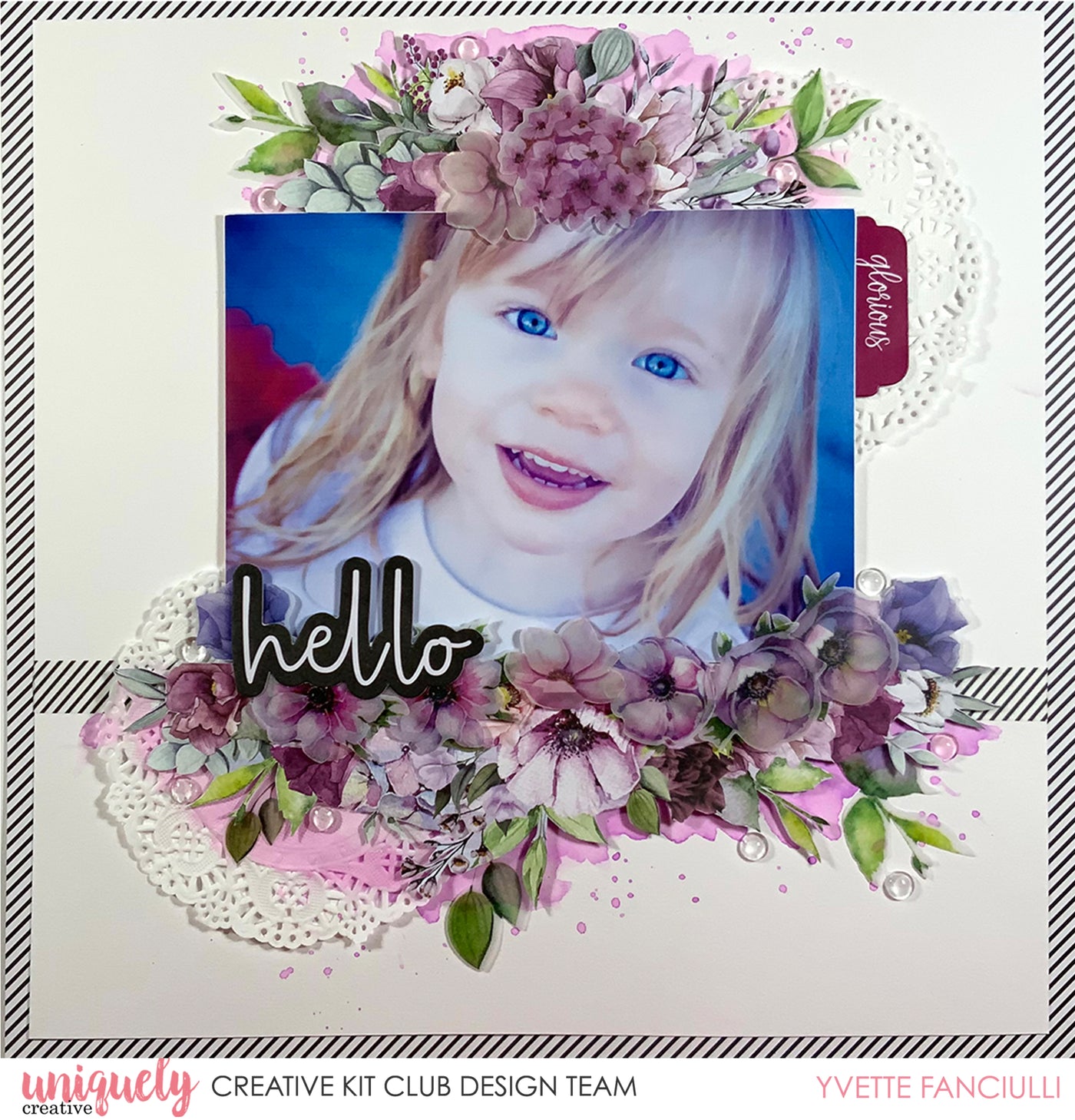 Hello Layout Tutorial - Yvette Fanciulli - Uniquely Creative
