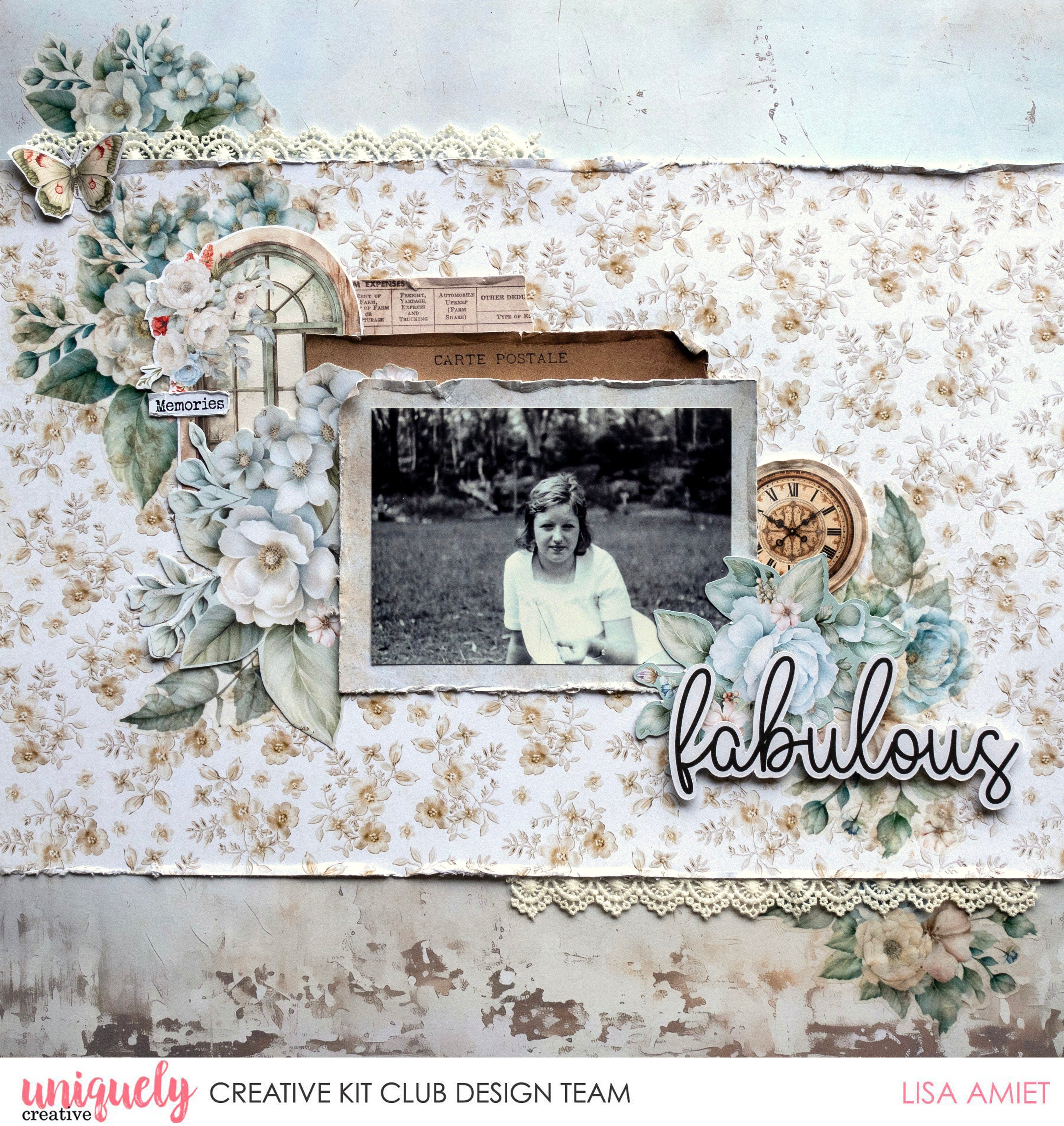 FABULOUS LAYOUT - LISA AMIET - Uniquely Creative