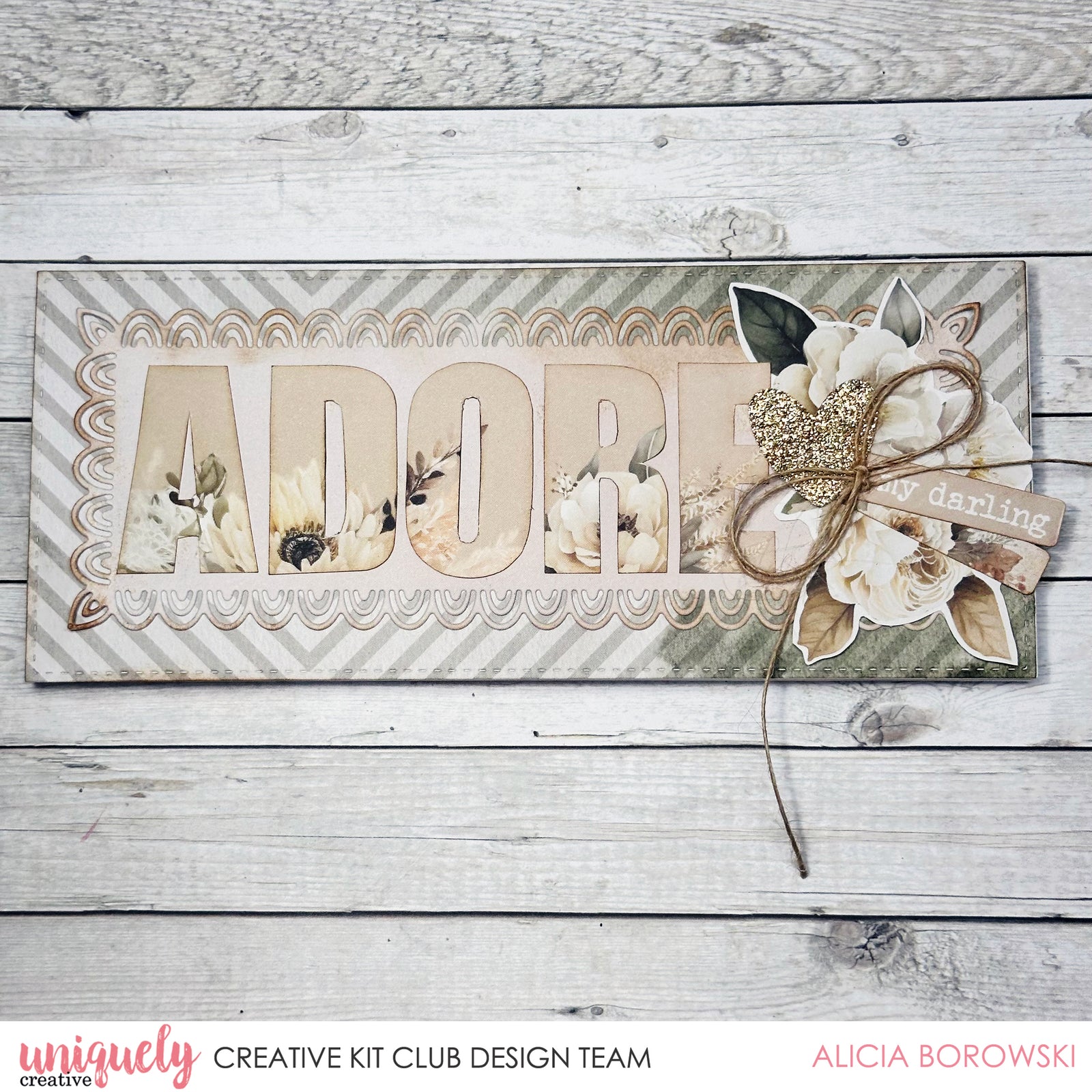 ADORE SLIMLINE CARD - ALICIA BOROWSKI