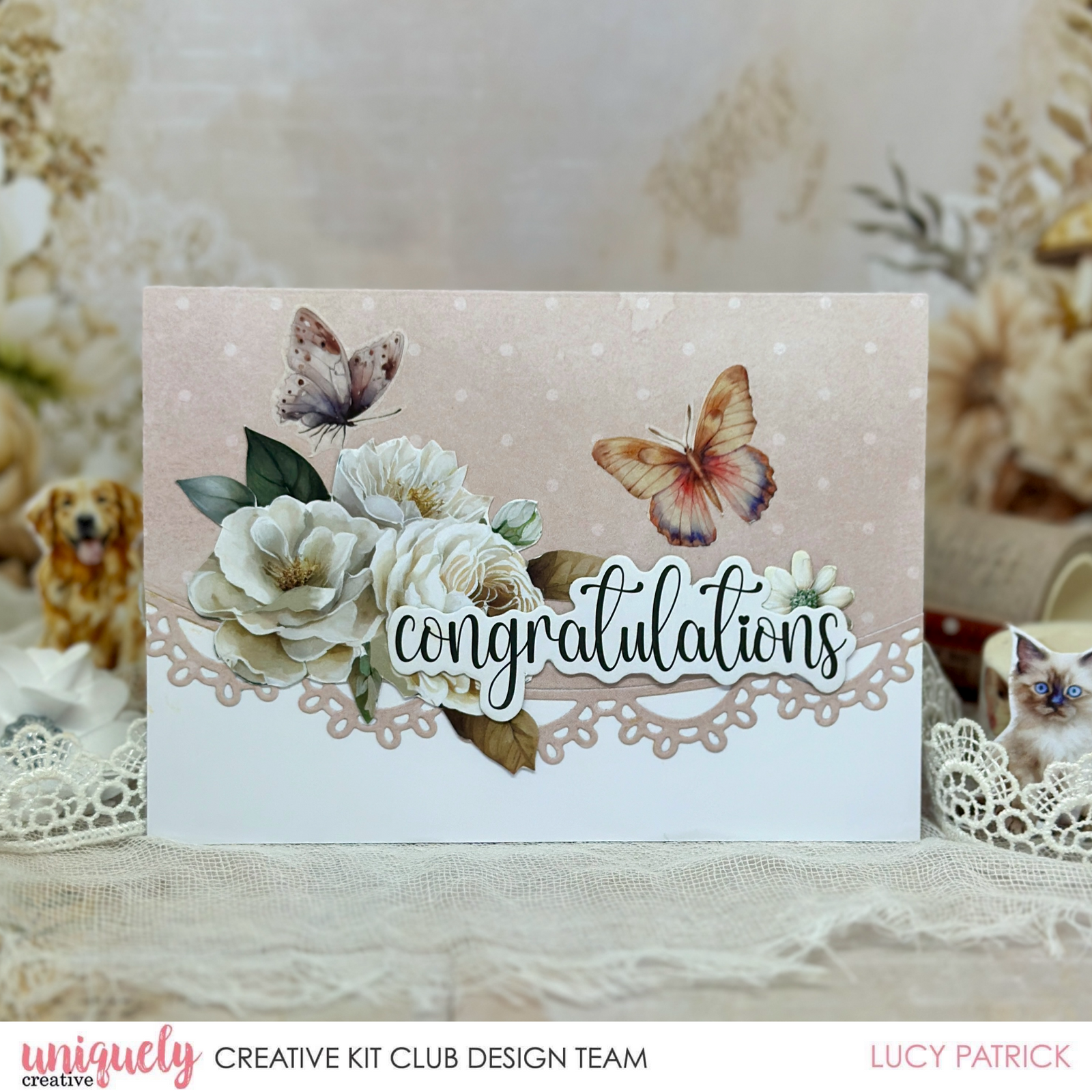 CONGRATULATIONS CARD TUTORIAL - LUCY PATRICK