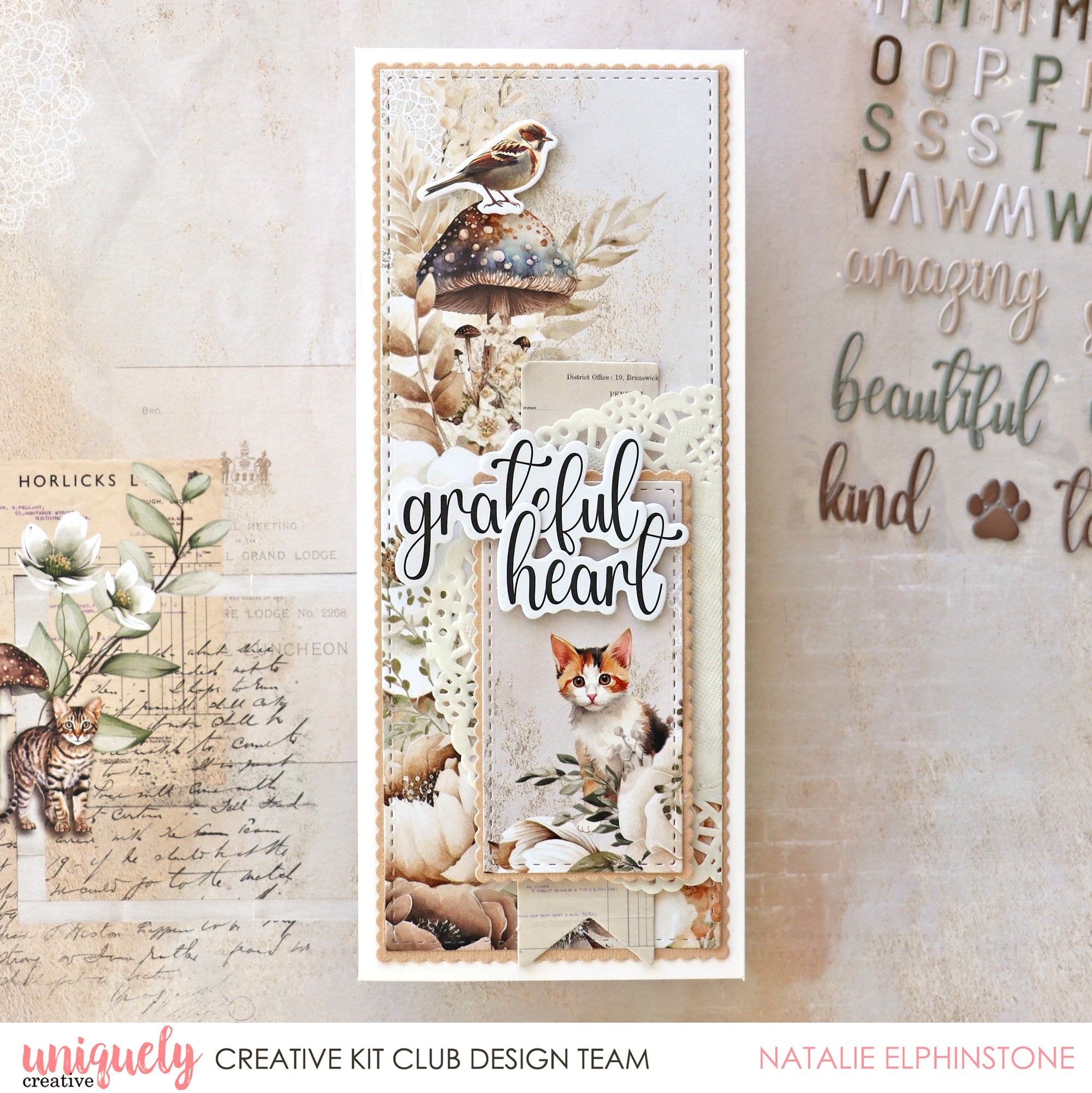 GRATEFUL HEART CARD - NATALIE ELPHINSTONE