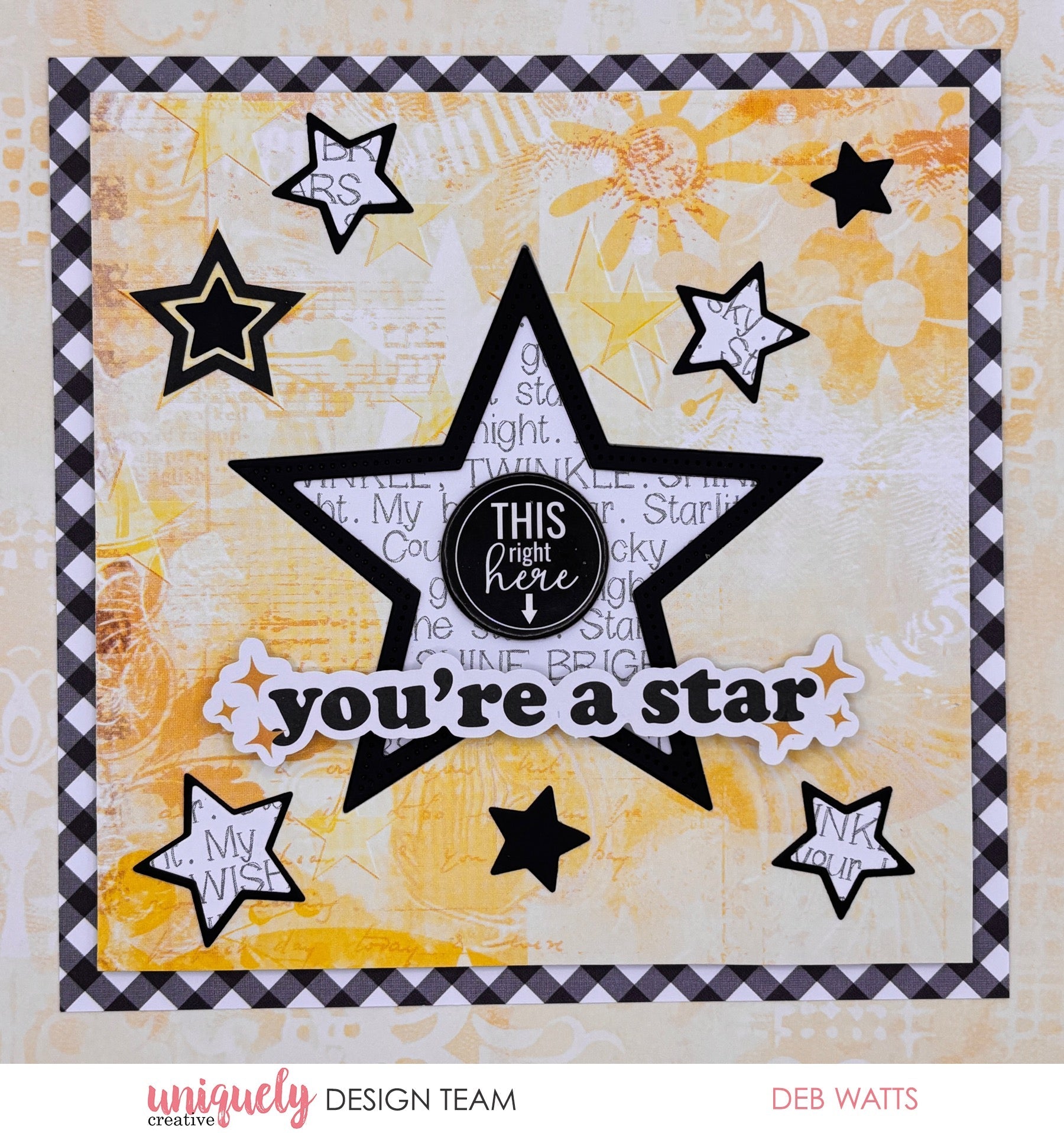 YOU'RE A STAR CARD TUTORIAL - DEB WATTS