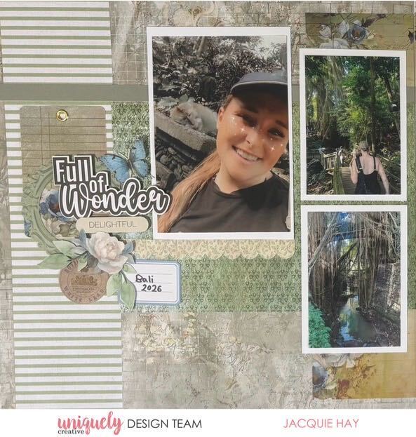 FULL OF WONDER DOUBLE PAGE LAYOUT - JACQUIE HAY