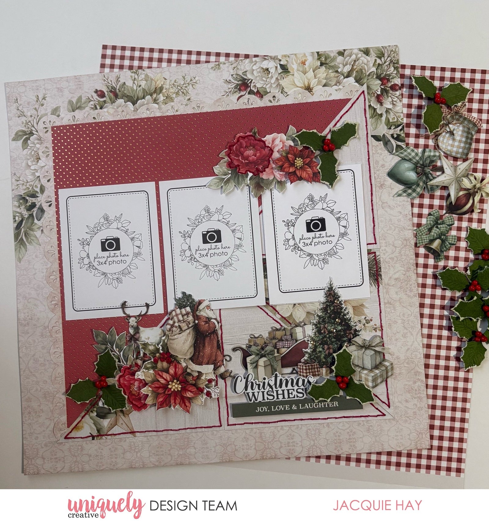 CHRISTMAS WISHES LAYOUT TUTORIAL - JACQUIE HAY