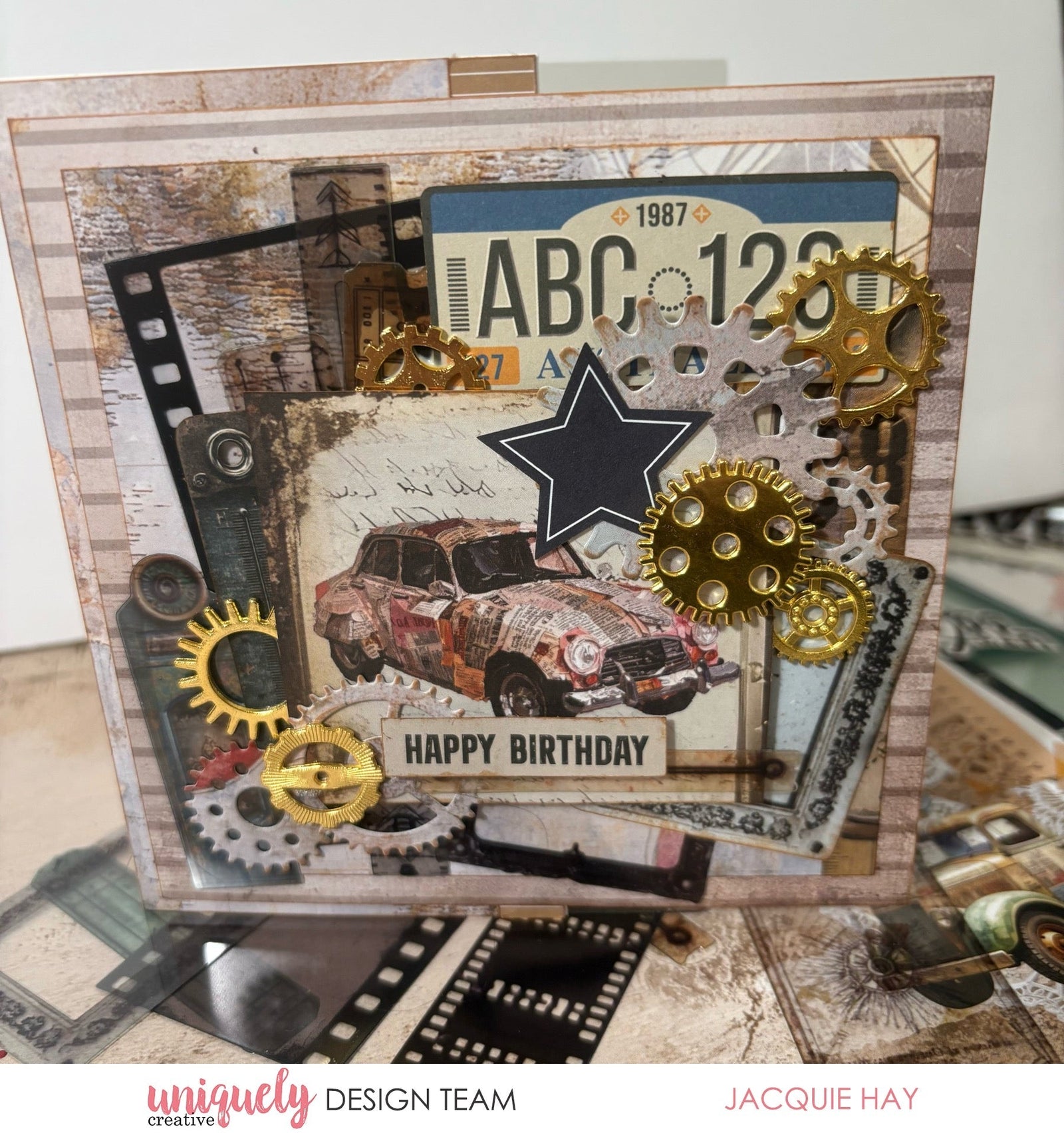 BIRTHDAY GEARS CARD - JACQUIE HAY