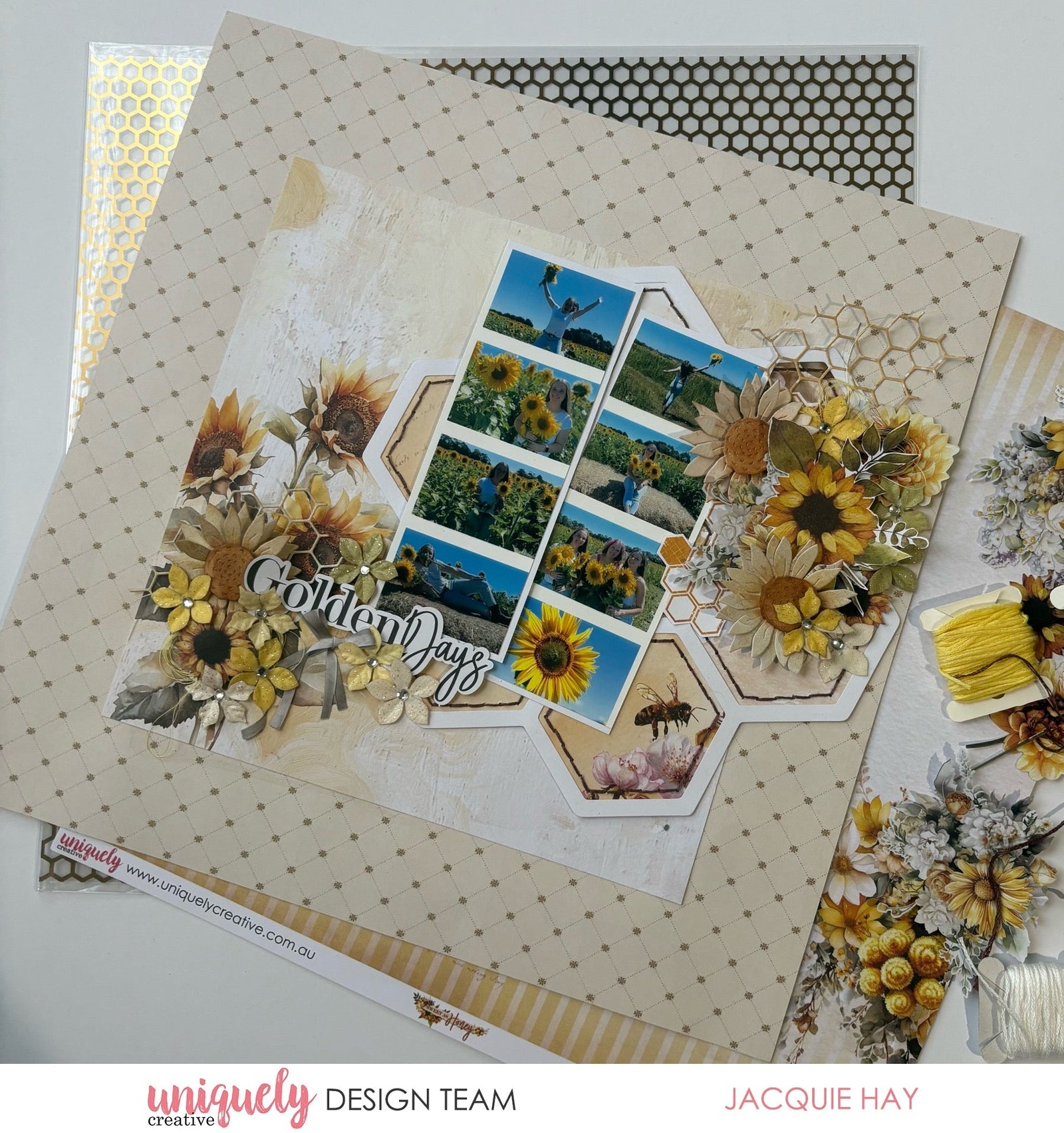 GOLDEN DAYS LAYOUT - JACQUIE HAY
