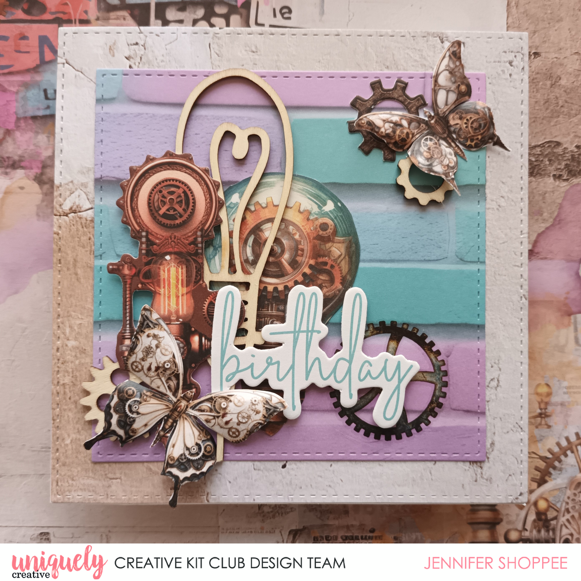 BIRTHDAY BUTTERFLIES CARD TUTORIAL - JENNIFER SHOPPEE
