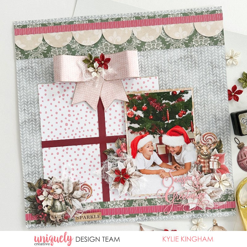 SEASON'S GREETINGS LAYOUT - KYLIE KINGHAM