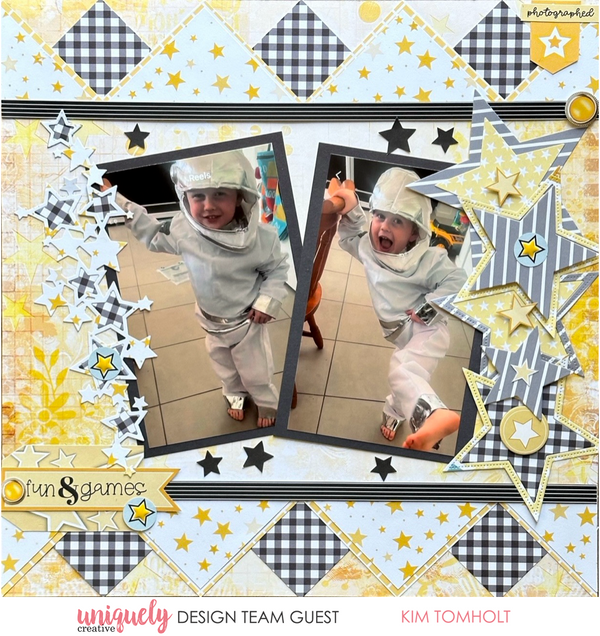 FUN & GAMES LAYOUT TUTORIAL - KIM TOMHOLT - Uniquely Creative