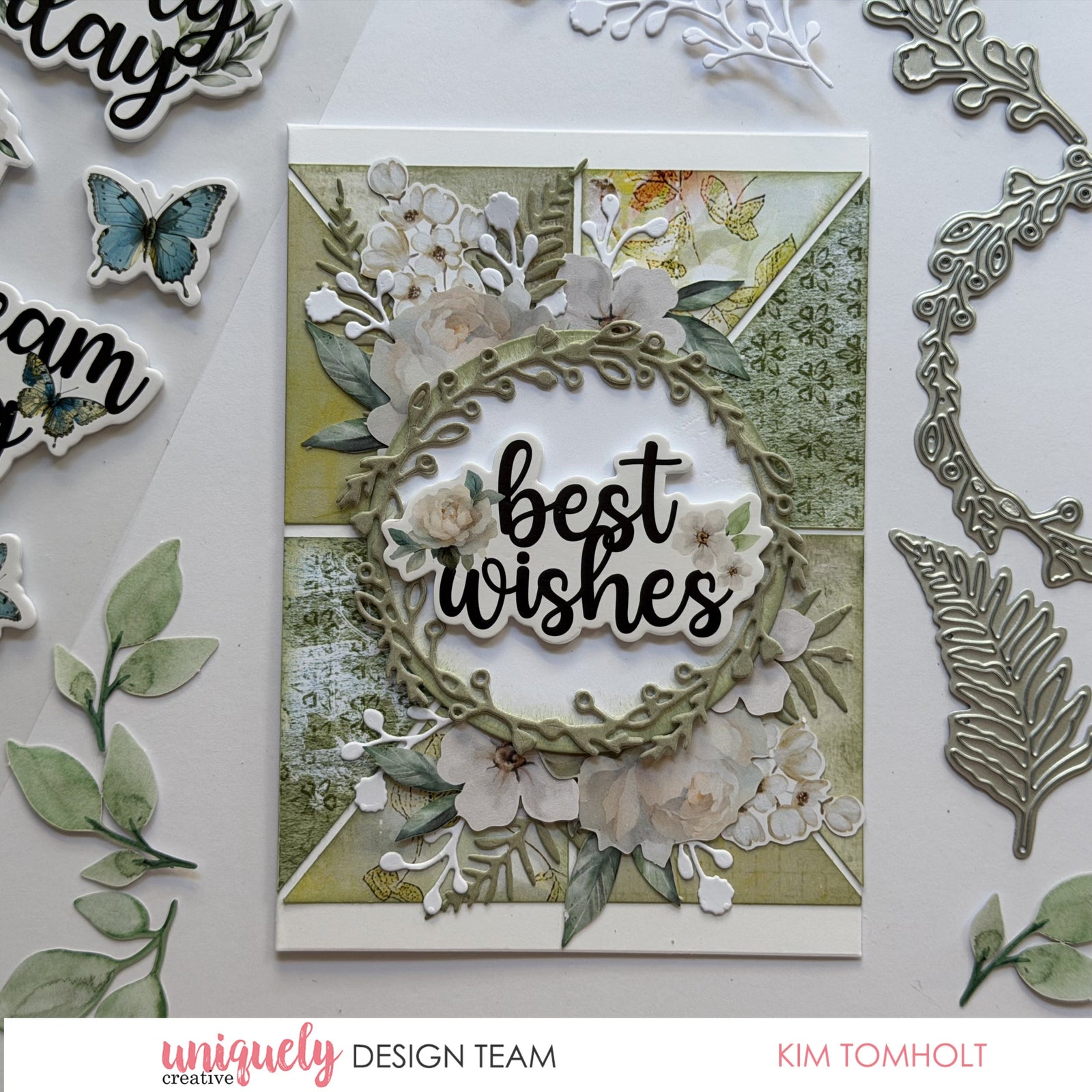 BEST WISHES CARD - KIM TOMHOLT