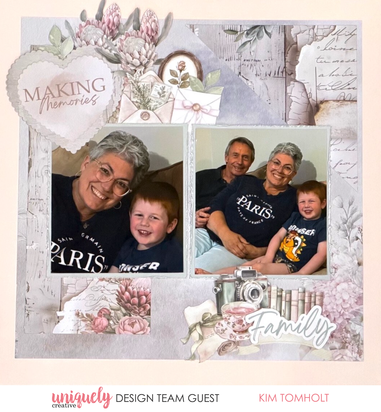 MAKING MEMORIES LAYOUT - KIM TOMHOLT
