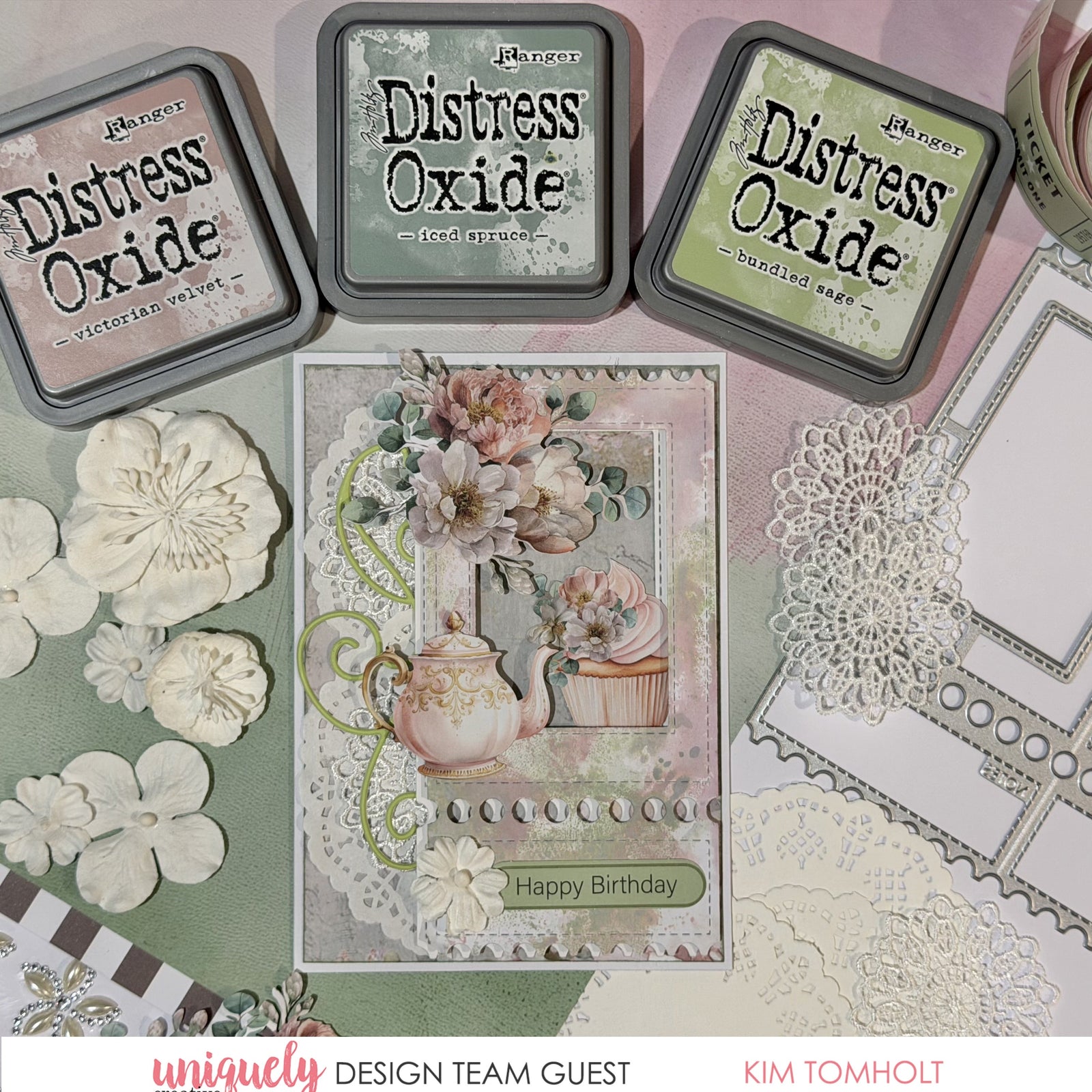 ELEGANT BIRTHDAY CARD - KIM TOMHOLT