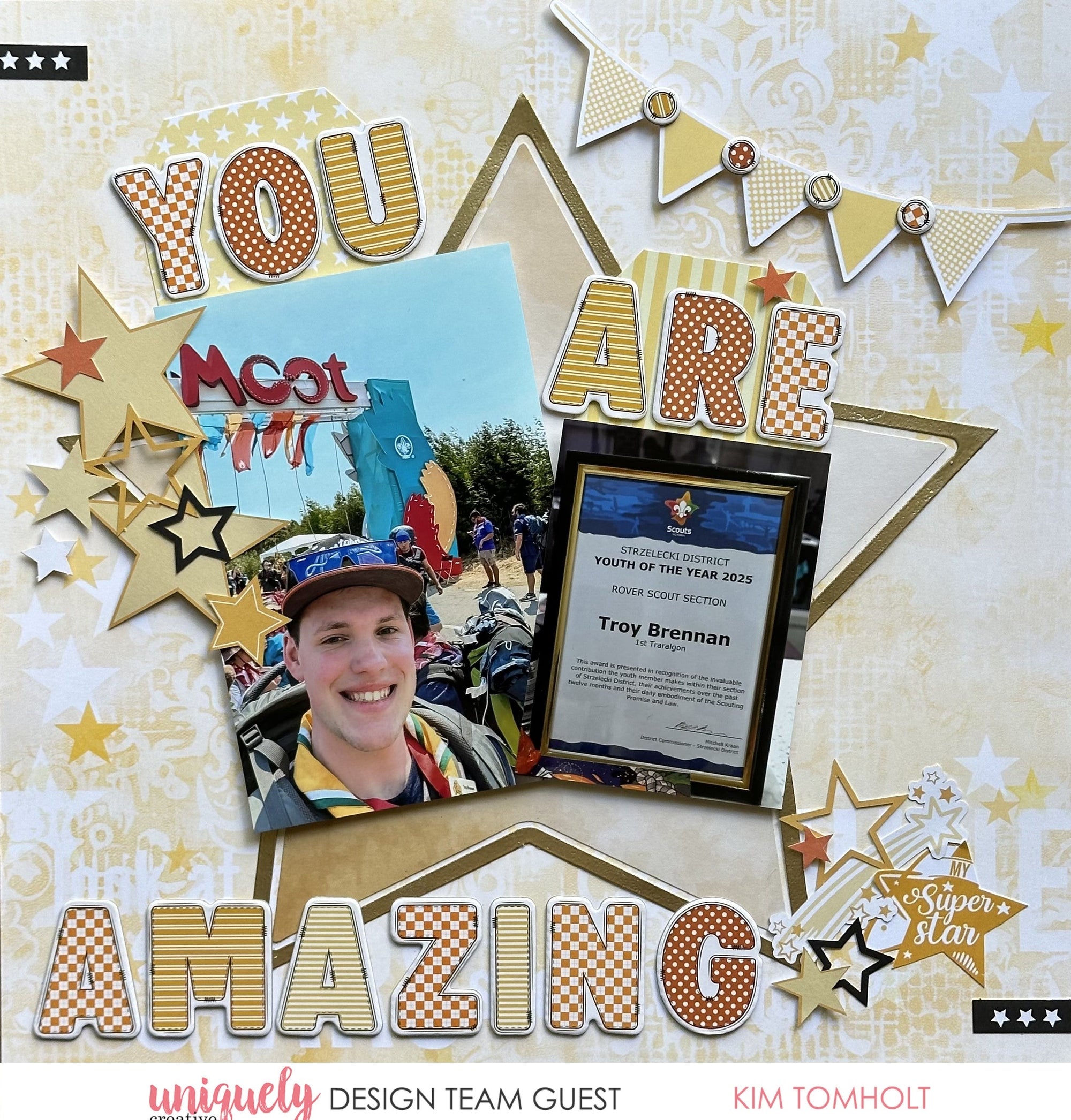 YOU ARE AMAZING LAYOUT - KIM TOMHOLT