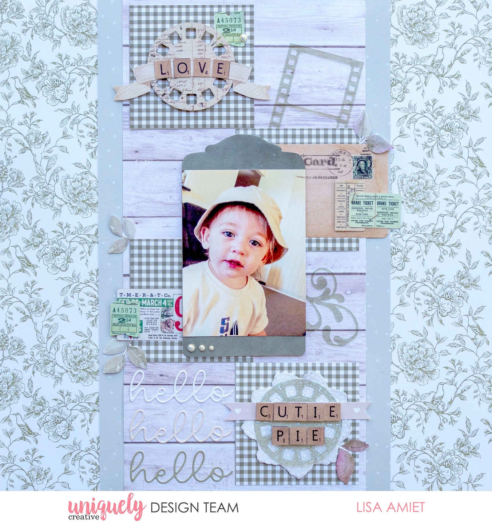 CUTIE PIE LAYOUT - LISA AMIET