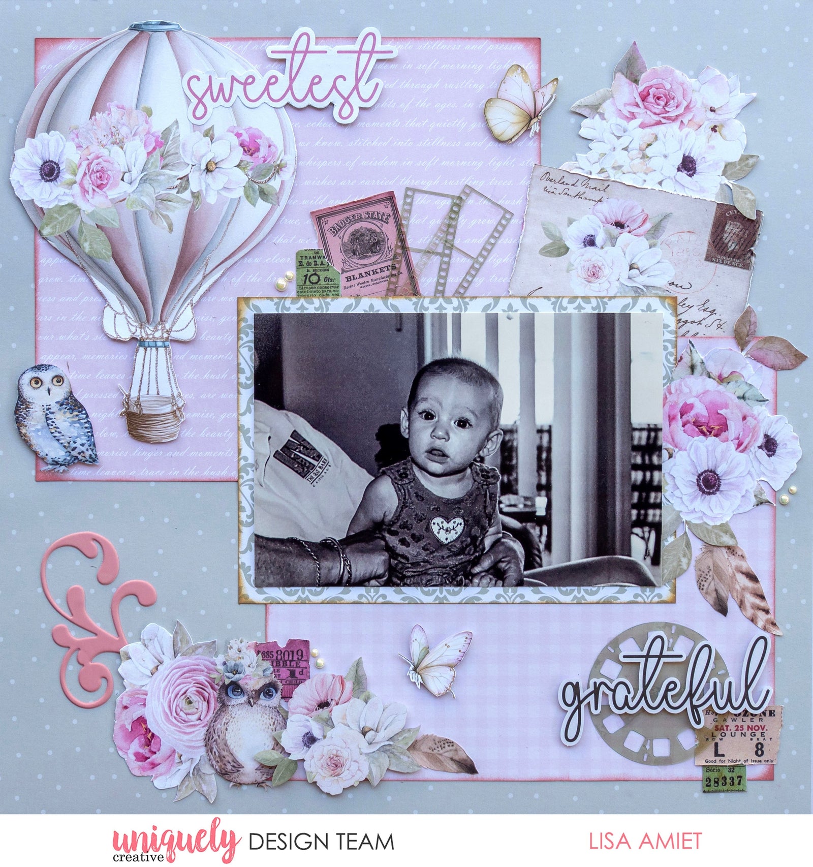 SWEETEST LAYOUT TUTORIAL - LISA AMIET