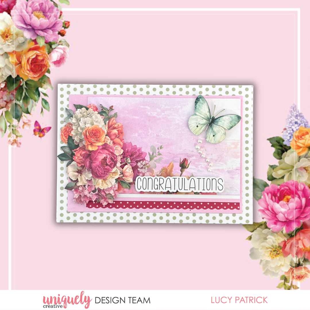 CONGRATULATIONS CARD TUTORIAL - LUCY PATRICK
