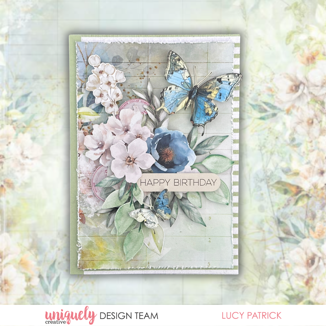 BIRTHDAY BUTTERFLY CARD TUTORIAL - LUCY PATRICK