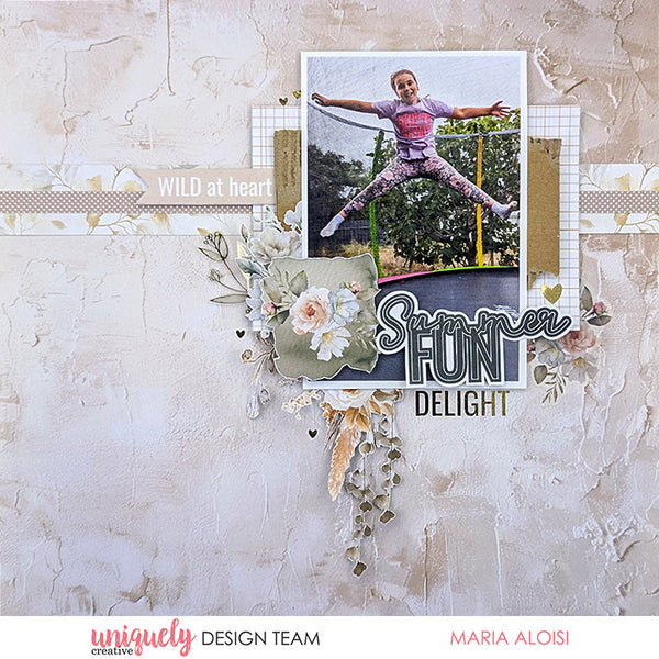 SUMMER FUN LAYOUT - MARIA ALOISI - Uniquely Creative