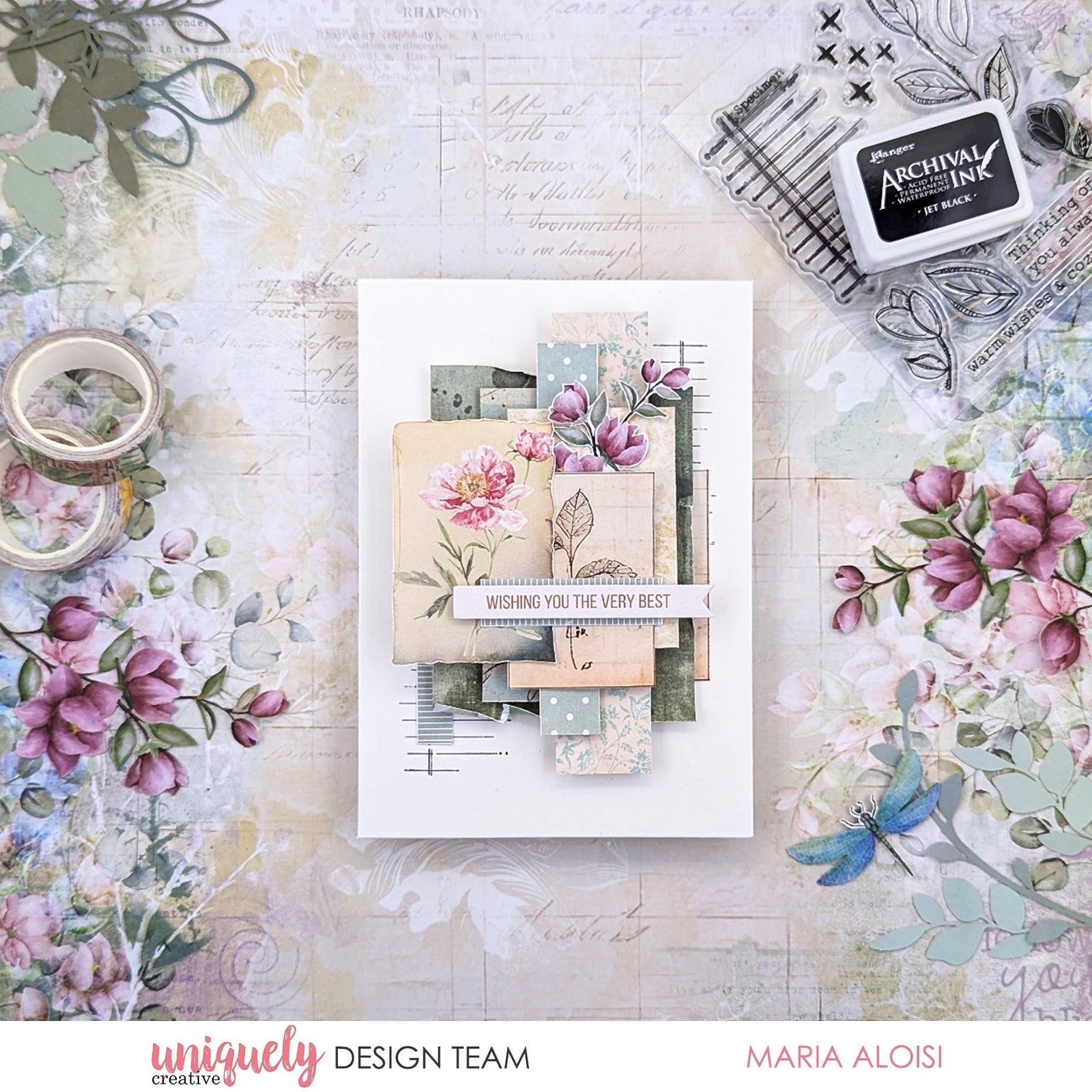 WISHING YOU THE VERY BEST CARD - MARIA ALOISI
