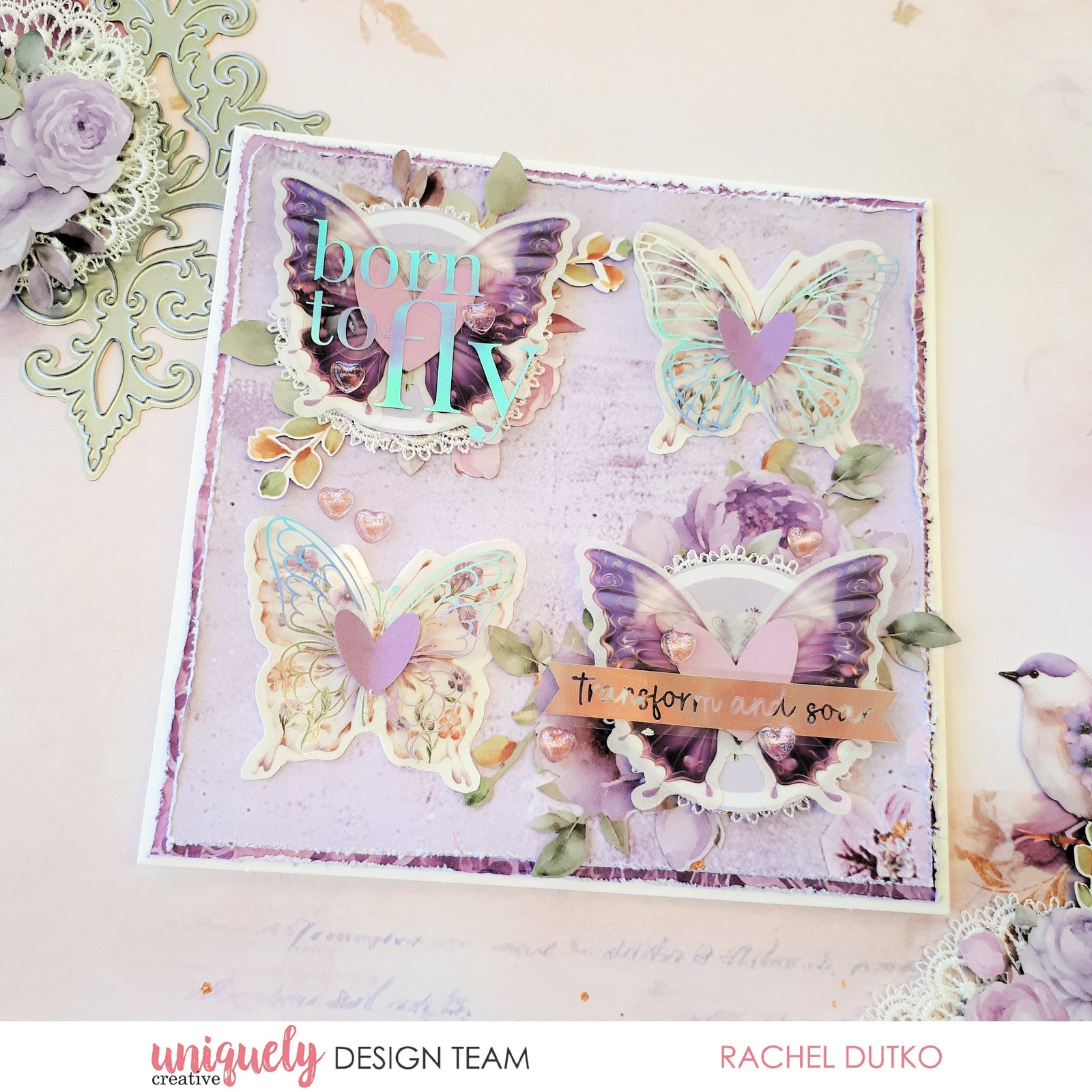 BORN TO FLY CARD TUTORIAL - RACHEL DUTKO