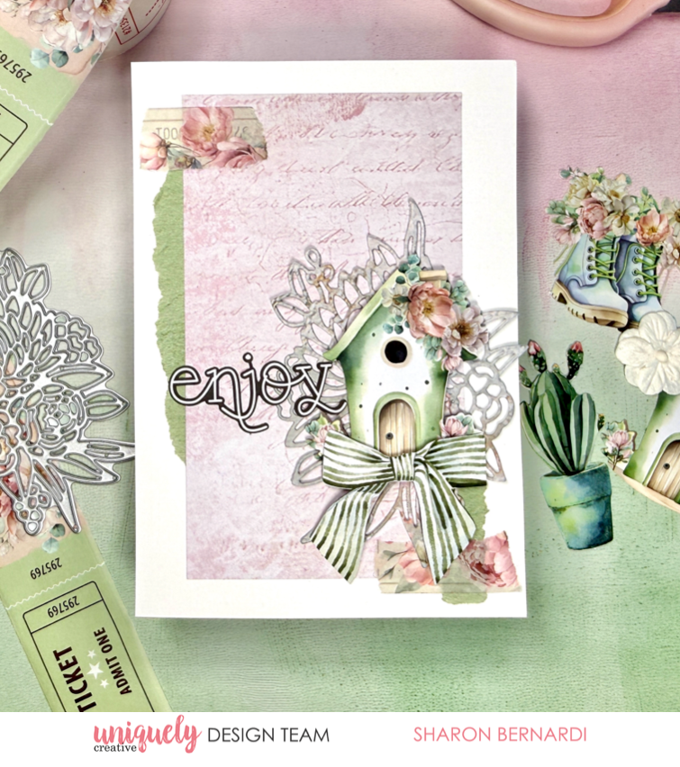 ENJOY CARD TUTORIAL - SHARON BERNARDI