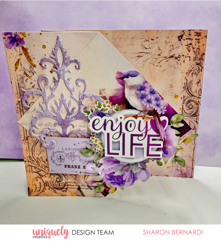 ENJOY LIFE CARD TUTORIAL - SHARON BERNARDI