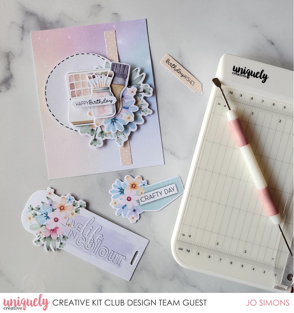 HAPPY BIRTHDAY CARD TUTORIAL - JO-ANNE SIMONS