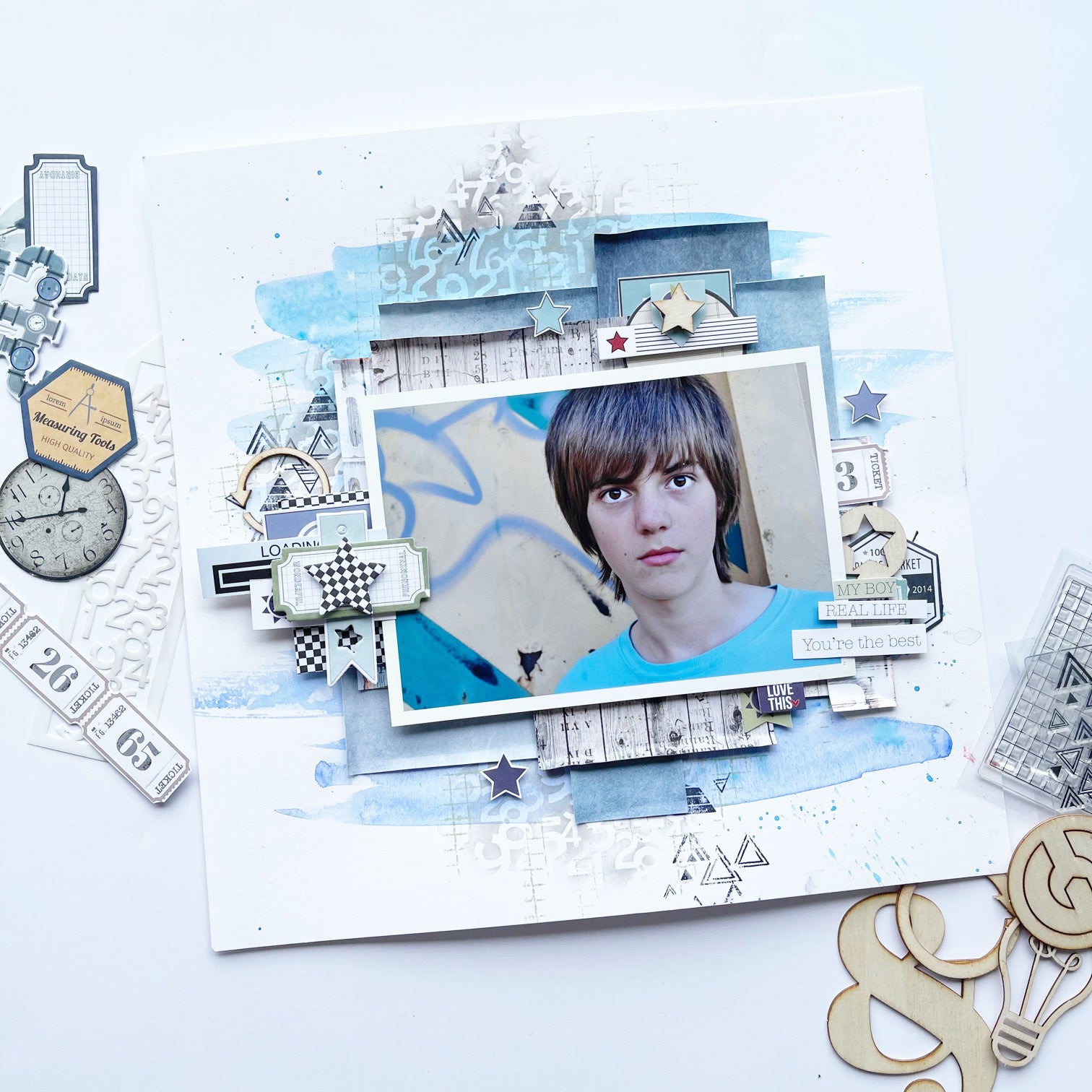 Scrapbook Teenage Boys with Country Roads - Tracey Schulz