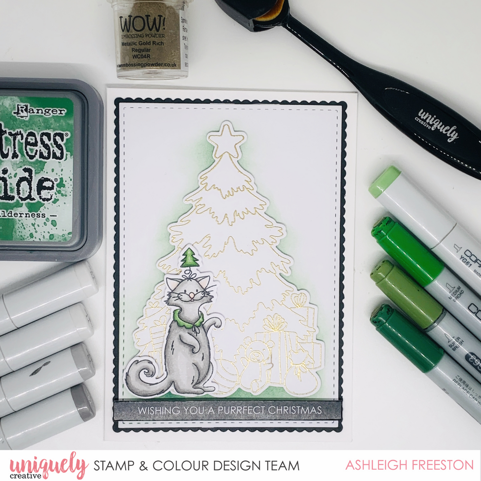 Wishing You A Purrfect Christmas - Ashleigh Freeston