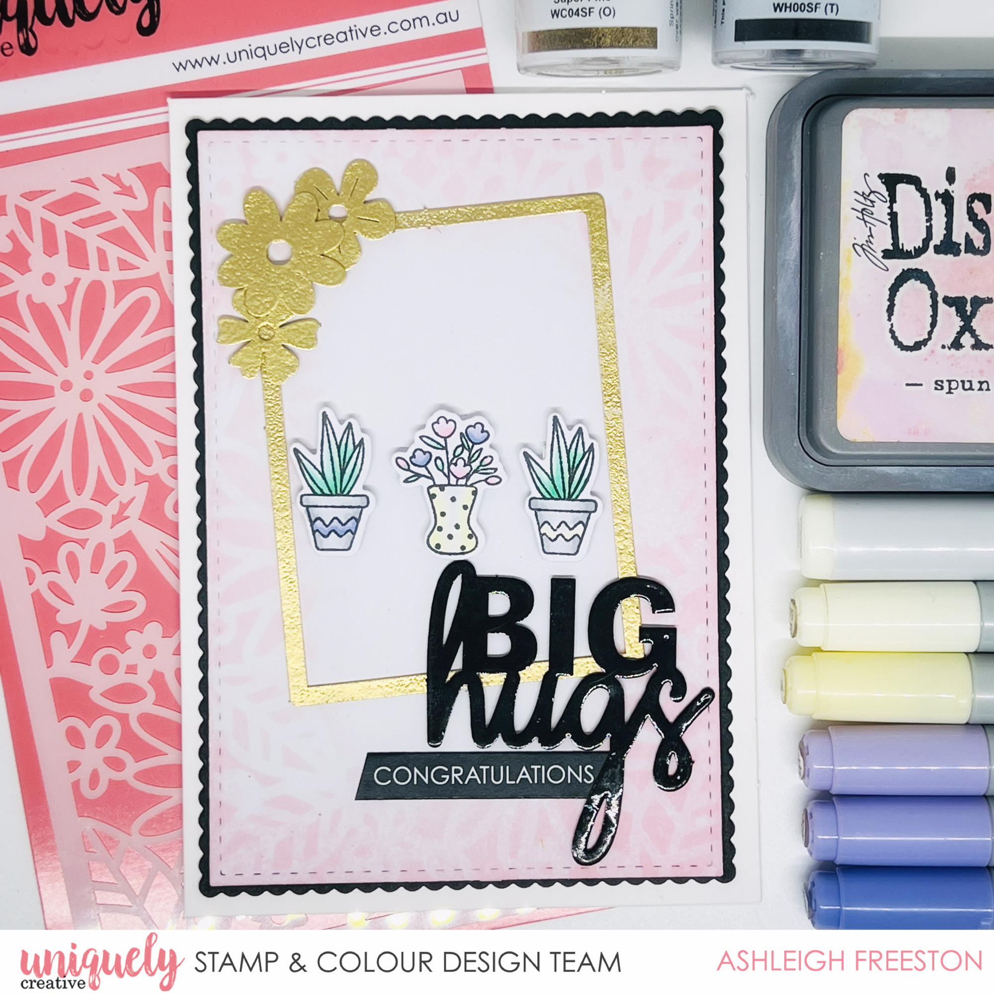 Big Hugs Tutorial + Bonus Card - Ashleigh Freeston