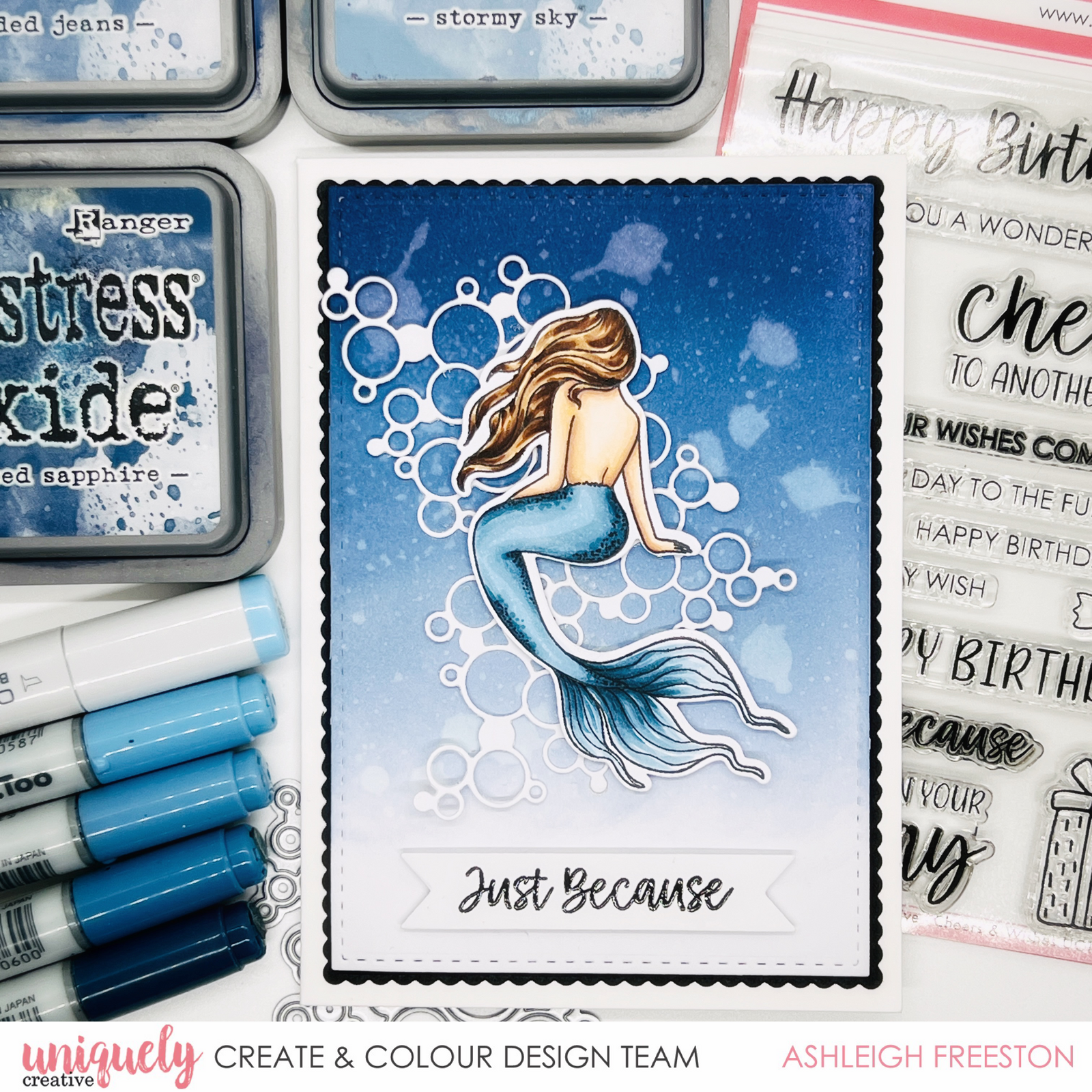 Just Because Card Tutorial - Ashleigh Freeston
