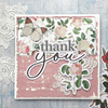 Handmade Thank You Card with vintage elements 
