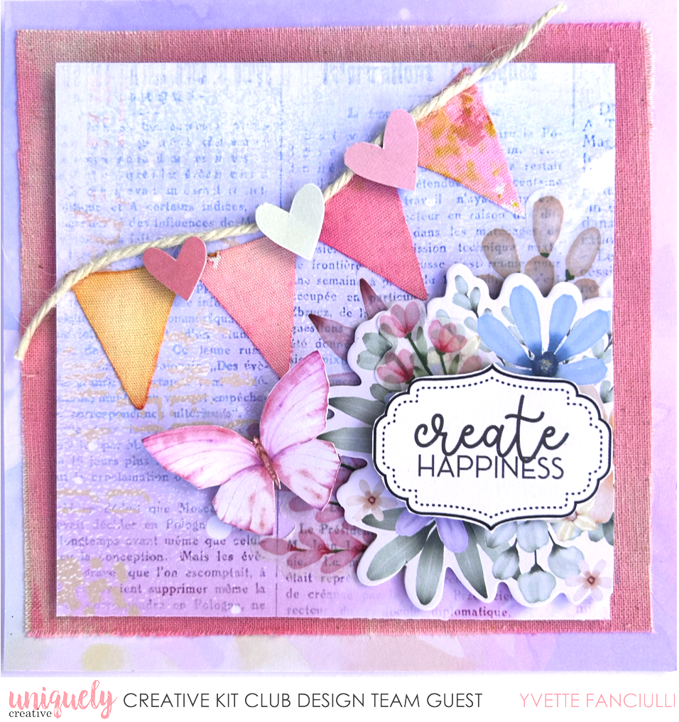 CREATE HAPPINESS CARD TUTORIAL - YVETTE FANCIULLI