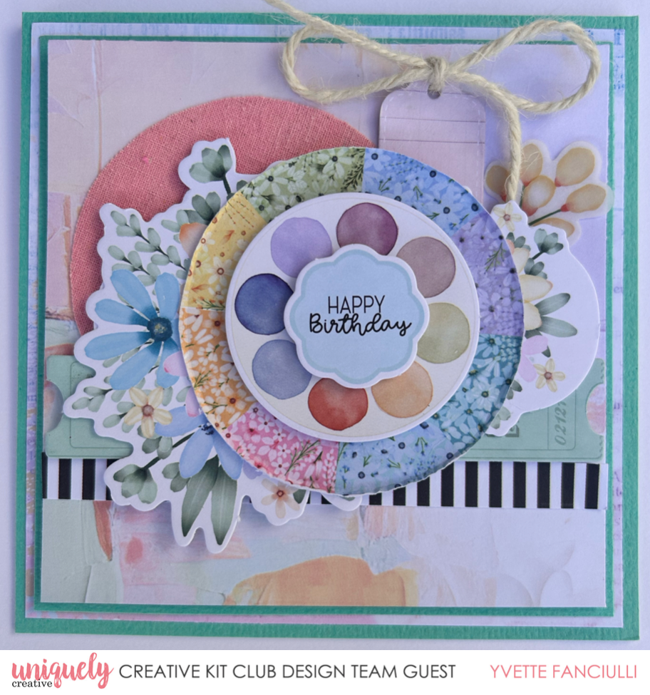 COLOURFUL HAPPY BIRTHDAY CARD - YVETTE FANCIULLI