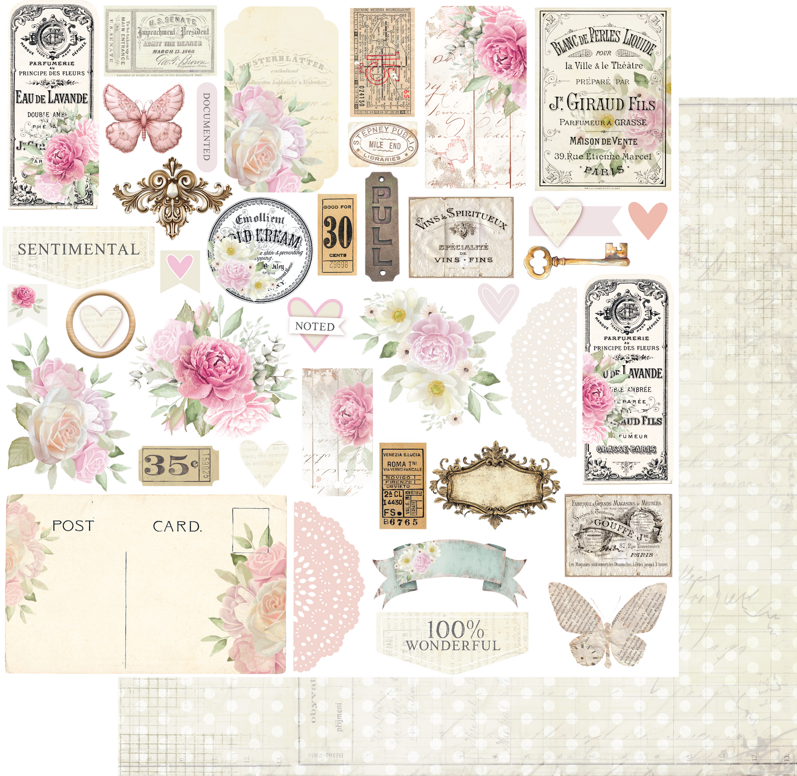 Remember - Fussy Cuts Paper