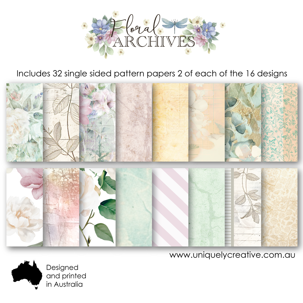 Floral Archives 6 x 6 Collection Pack