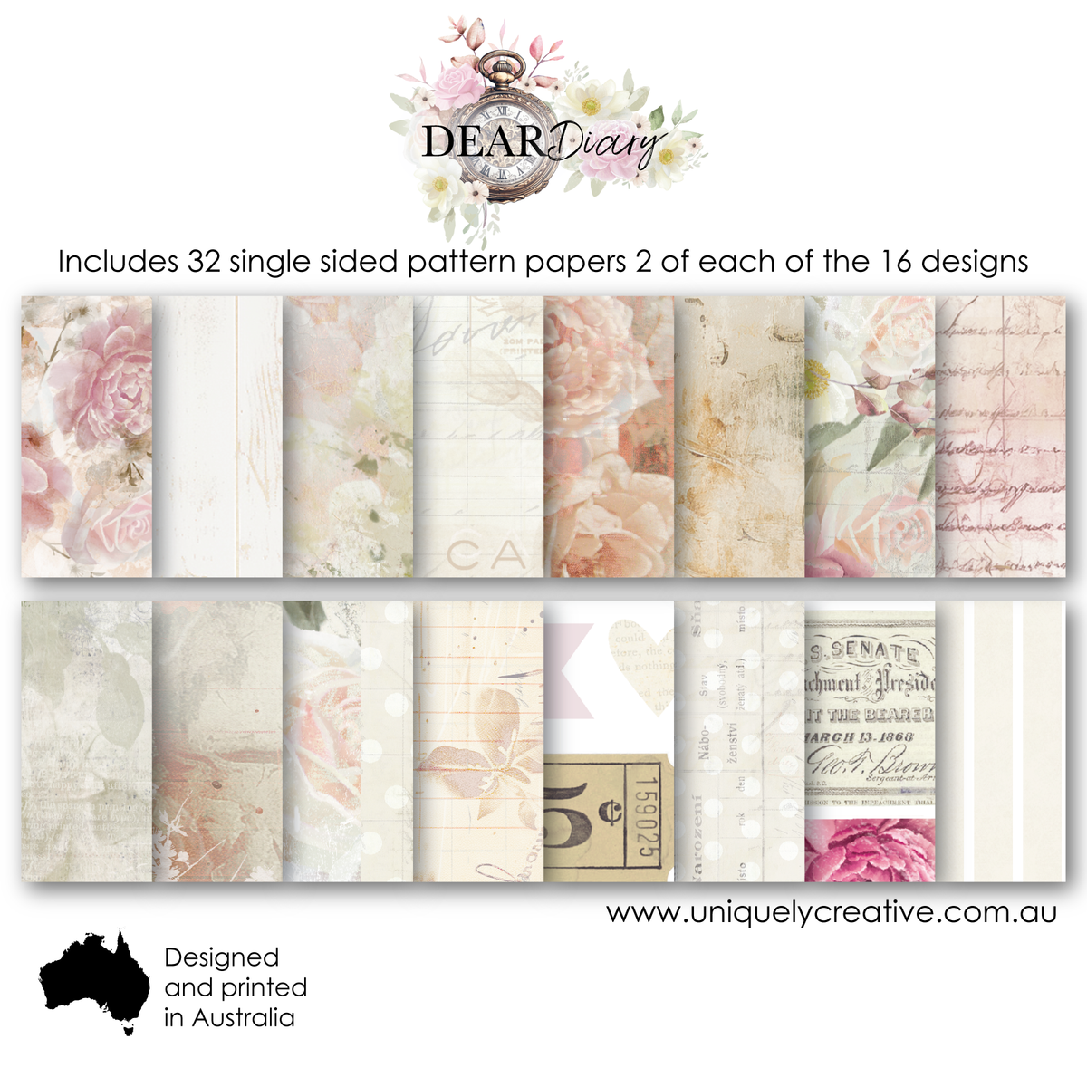 Dear Diary 6 x 6 Collection Pack