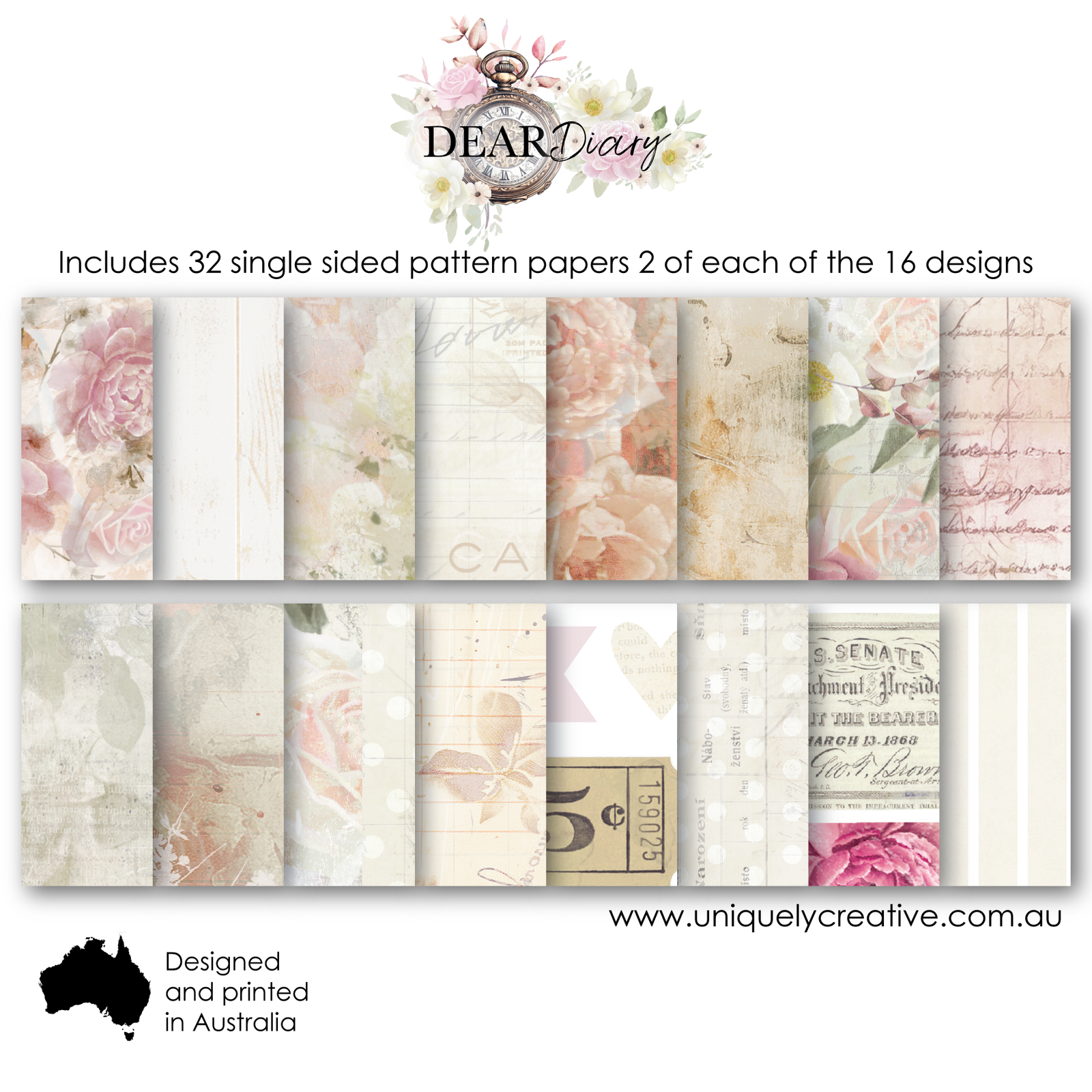 Dear Diary 6 x 6 Collection Pack