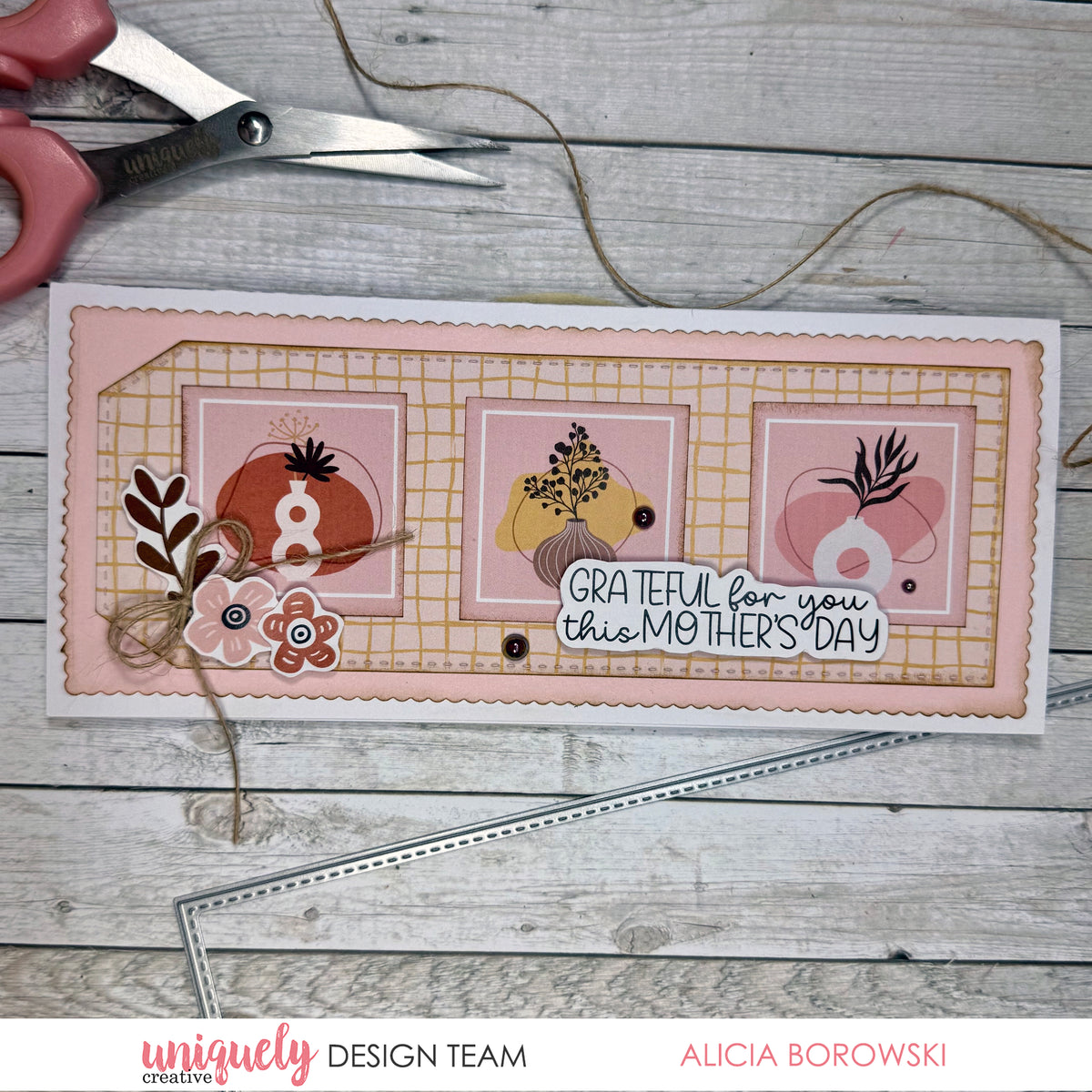 Mother's Day Boho Card Making Elements Cut-a-Part Sheet