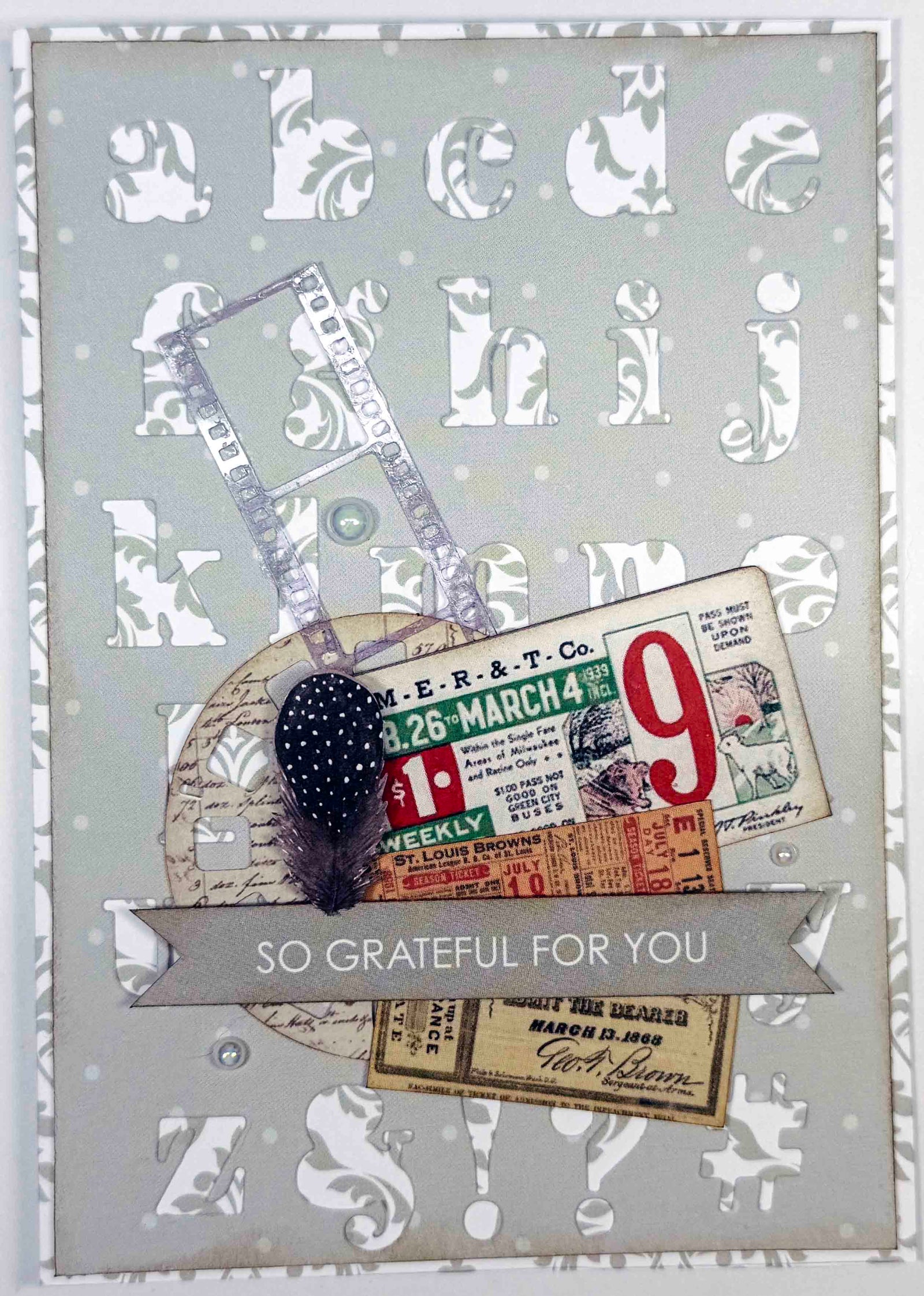 Serif Lowercase Alpha Die