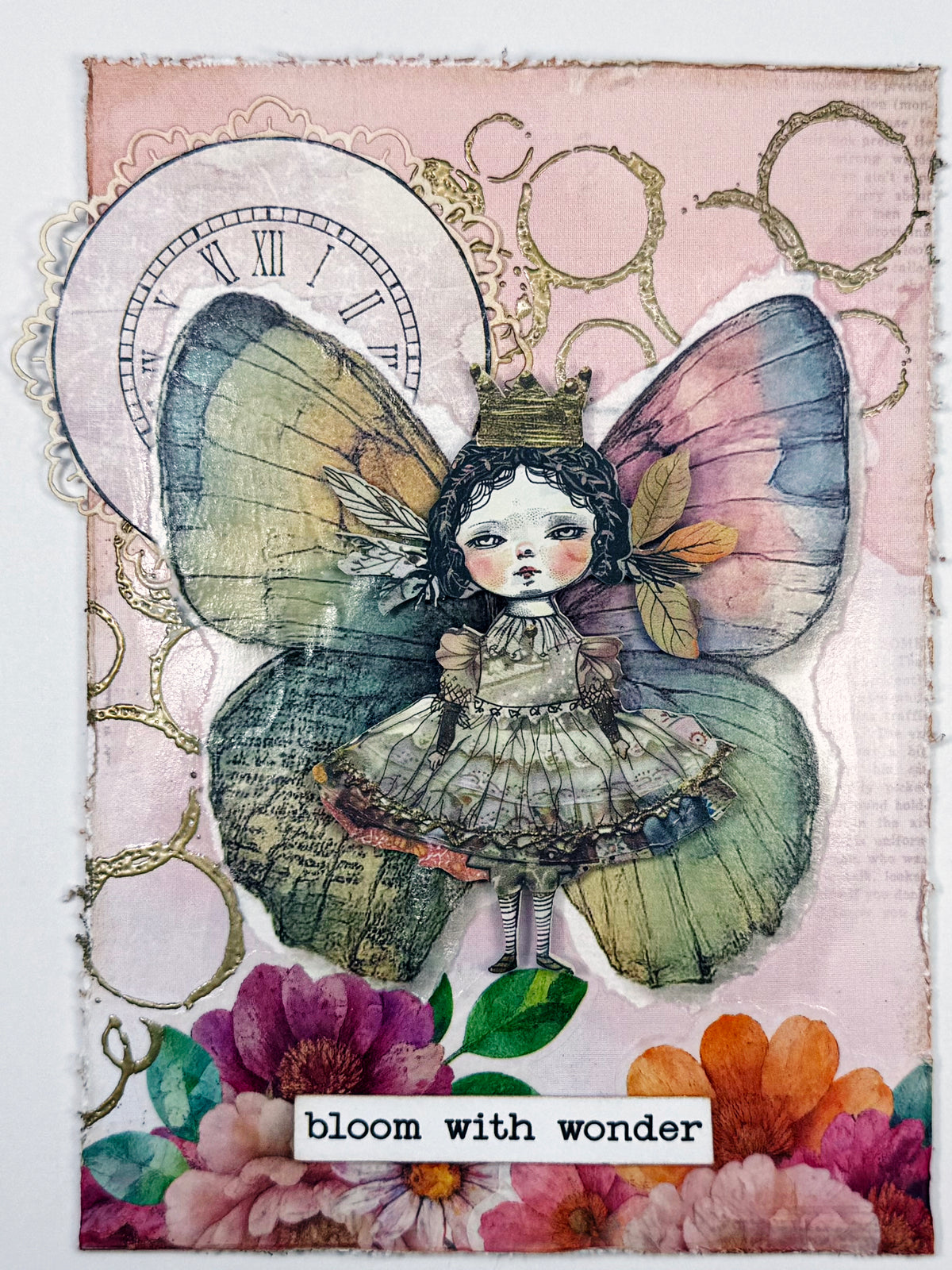 Chaotic Round Photopolymer Stamp