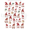 A Christmas Dream Red Gnomes Cut-a-Part Sheet