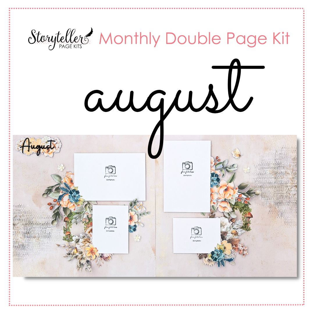 August Storyteller Page Kit