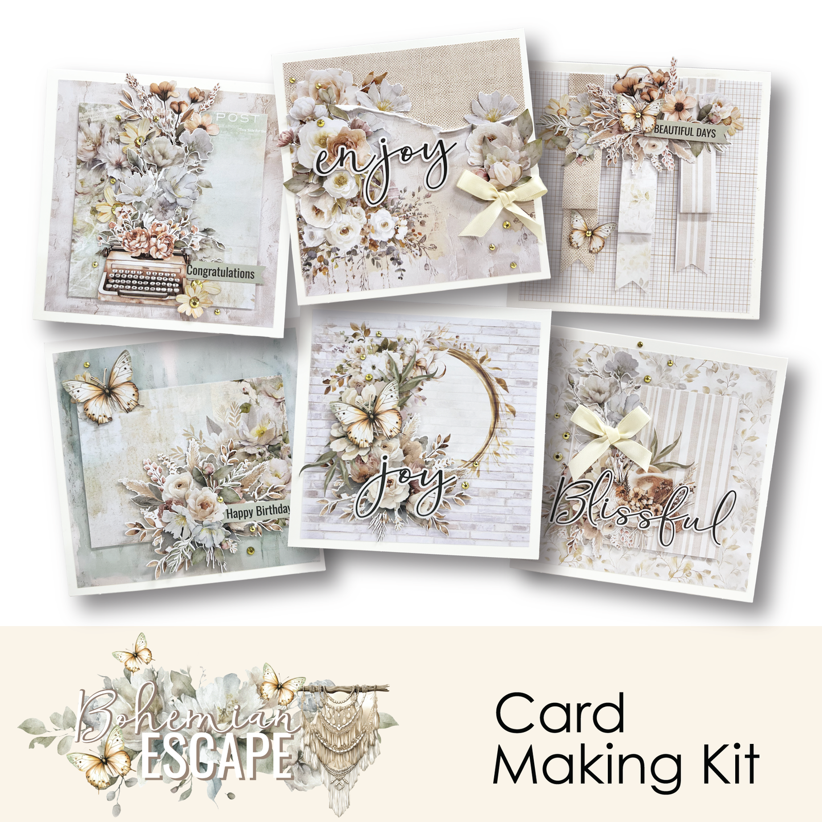 Bohemian Escape Card Making Kit