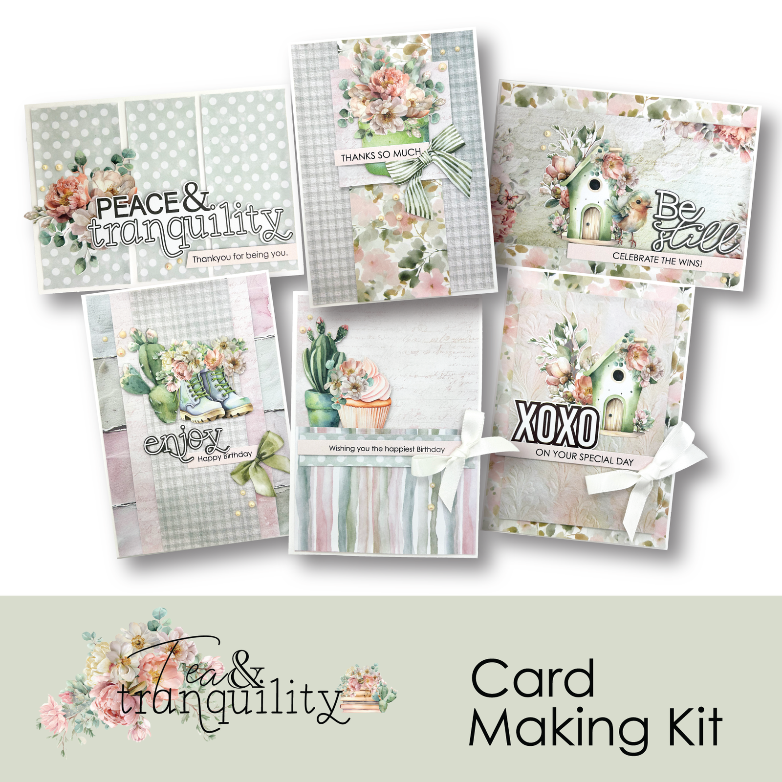 Tea & Tranquility Card Making Kit