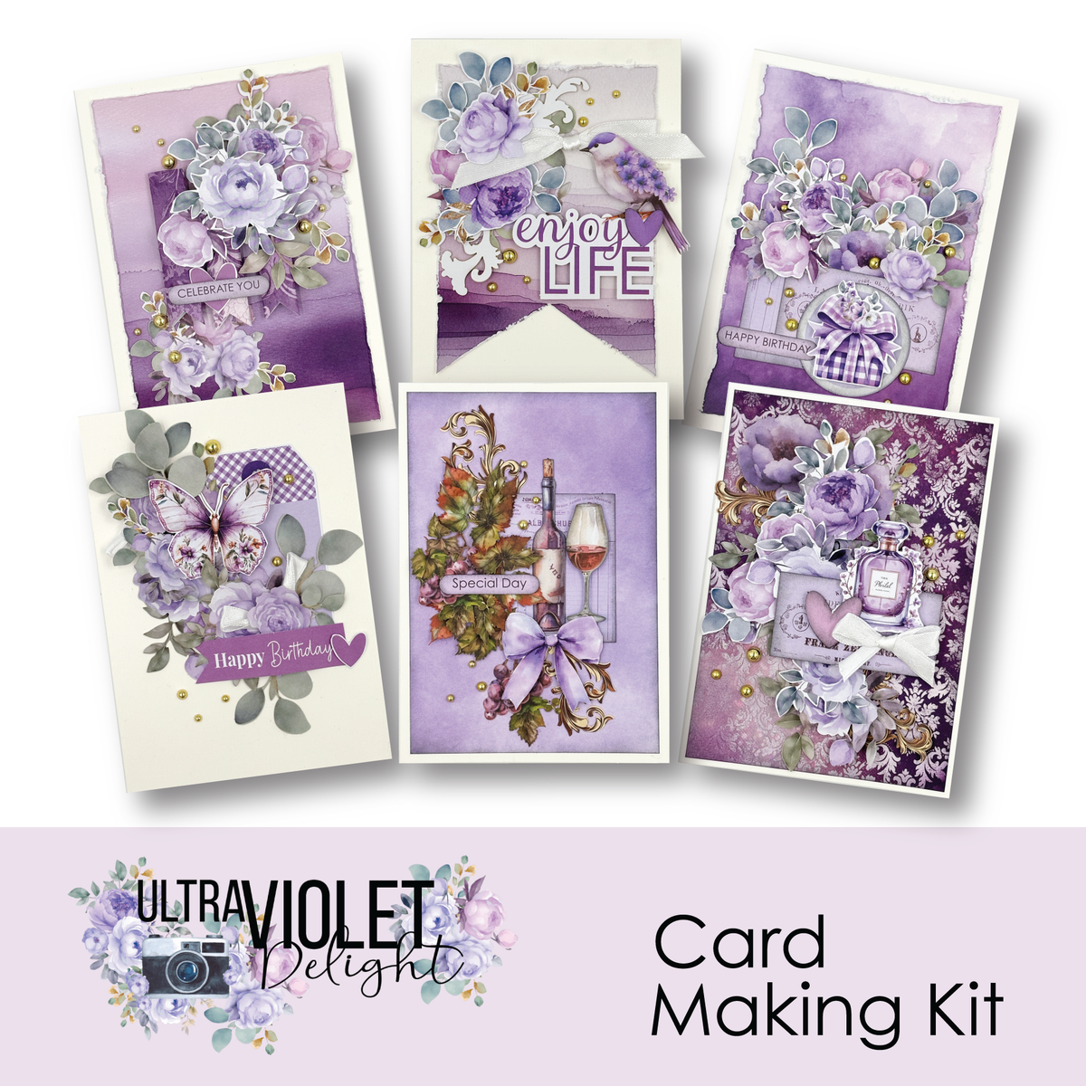 Ultraviolet Delight Card Making Kit *BACK IN STOCK SOON*